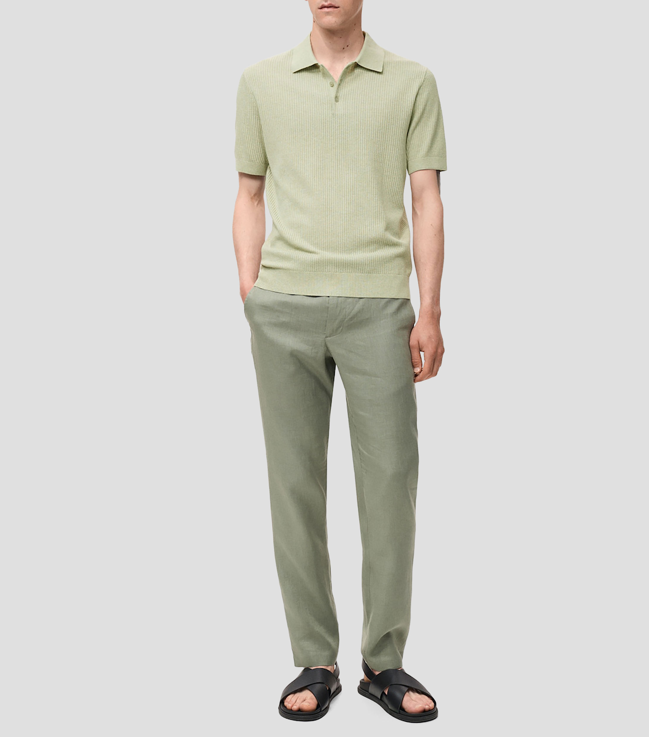 Playera tipo polo manga corta Hombre