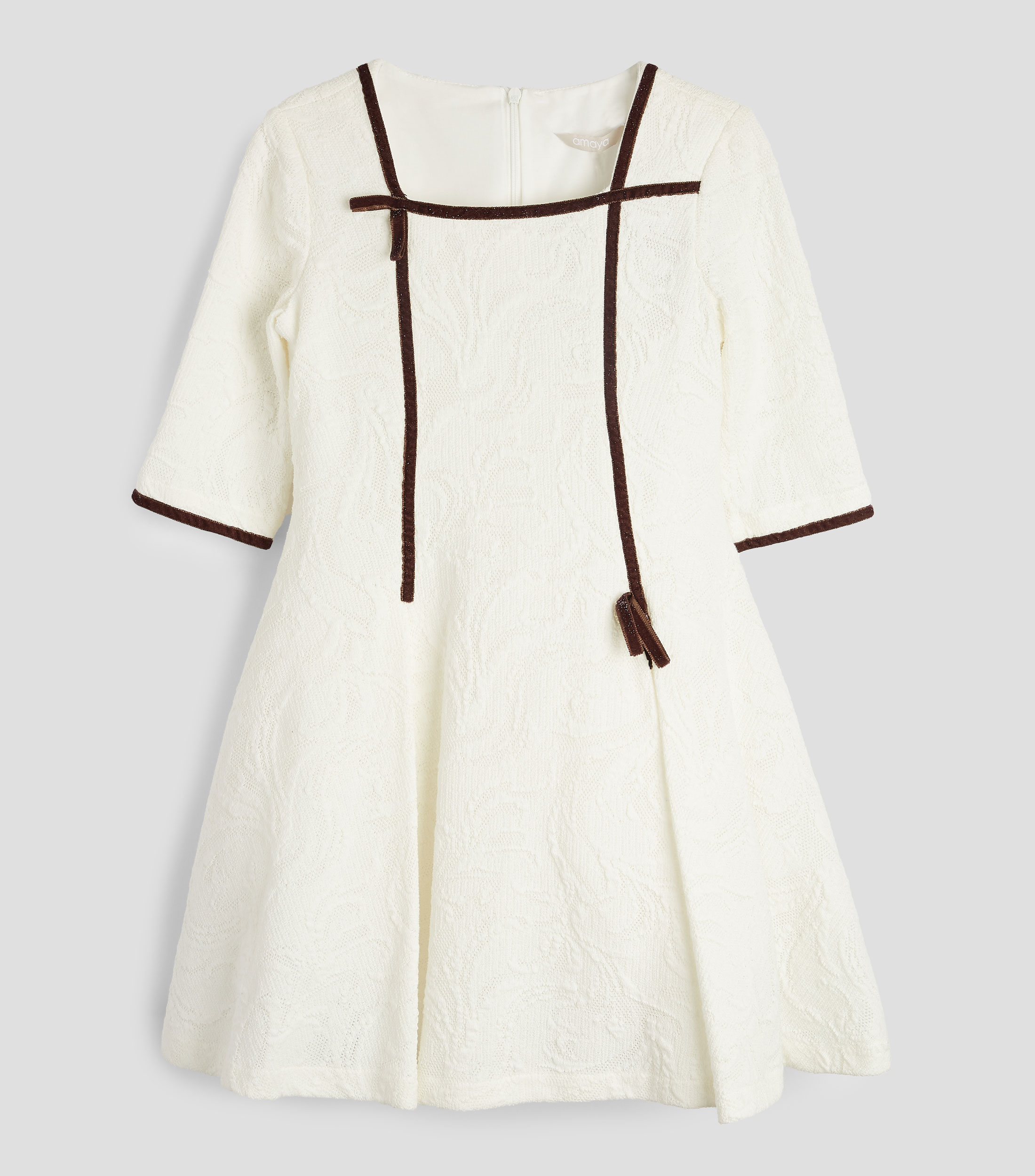 Vestido casual manga larga liso Niña