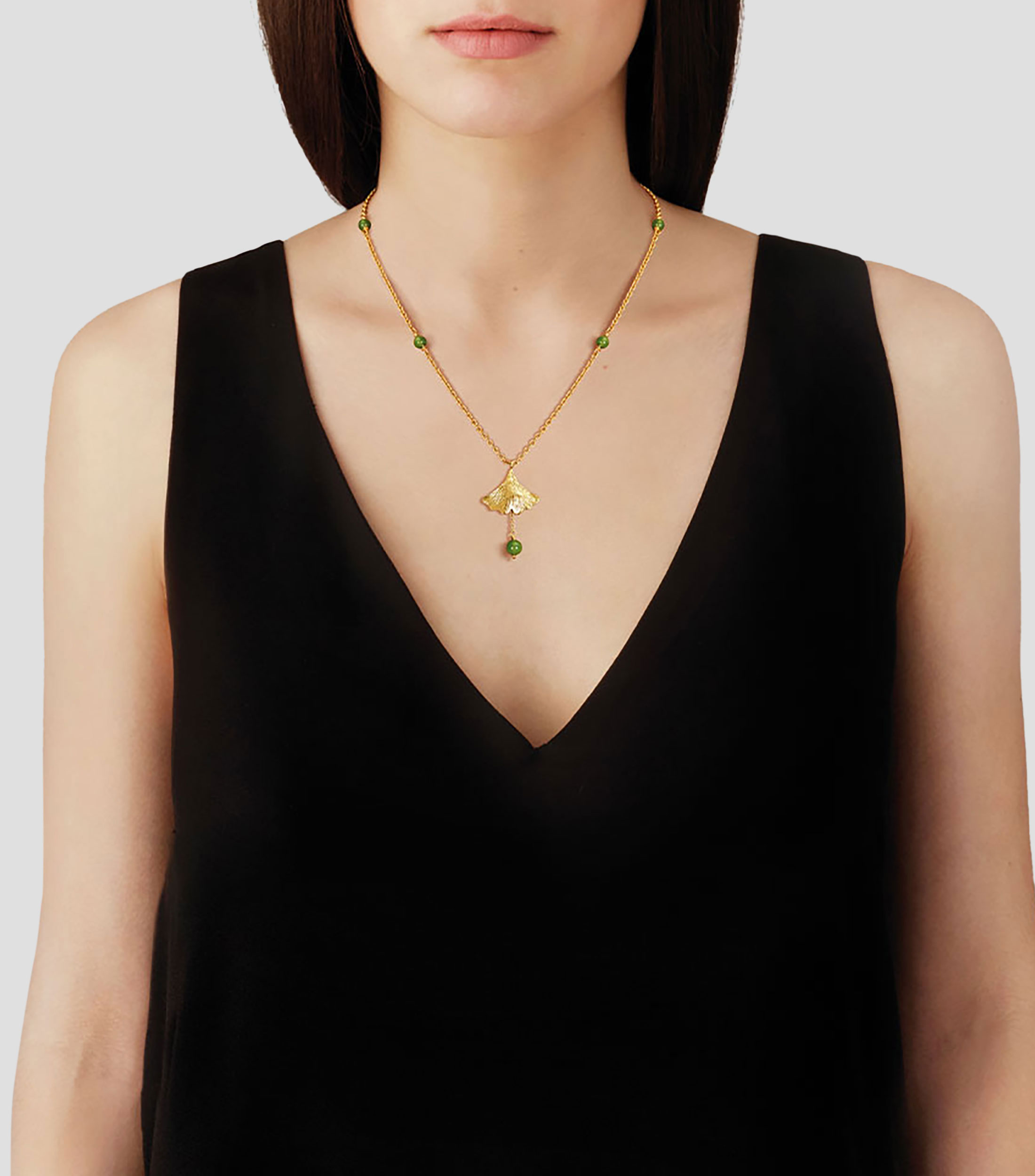 Collar Ginkgo chico Mujer
