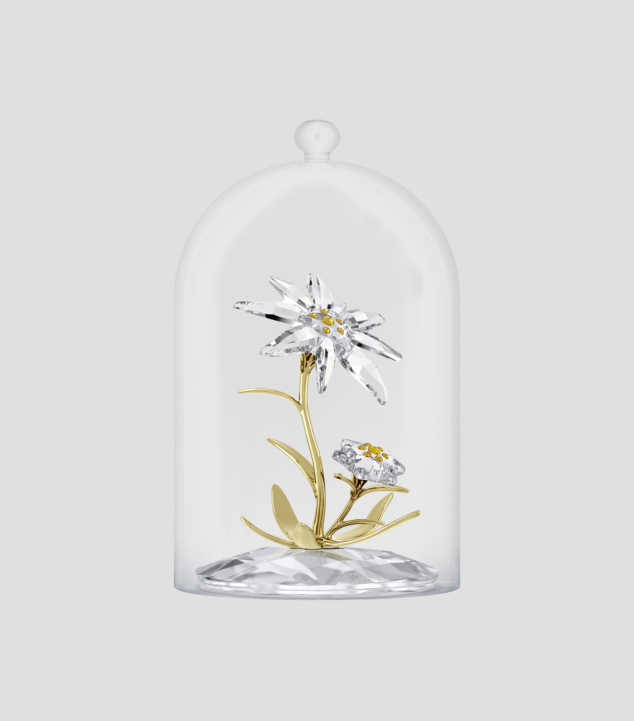 Figura decorativa campana en cristal
