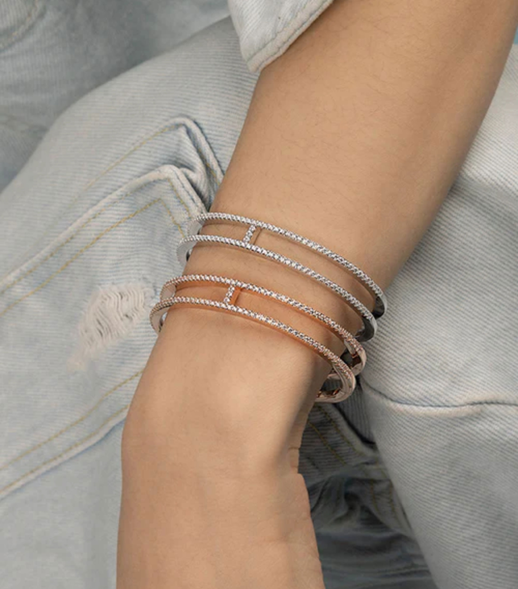 Brazalete en Plata Mujer