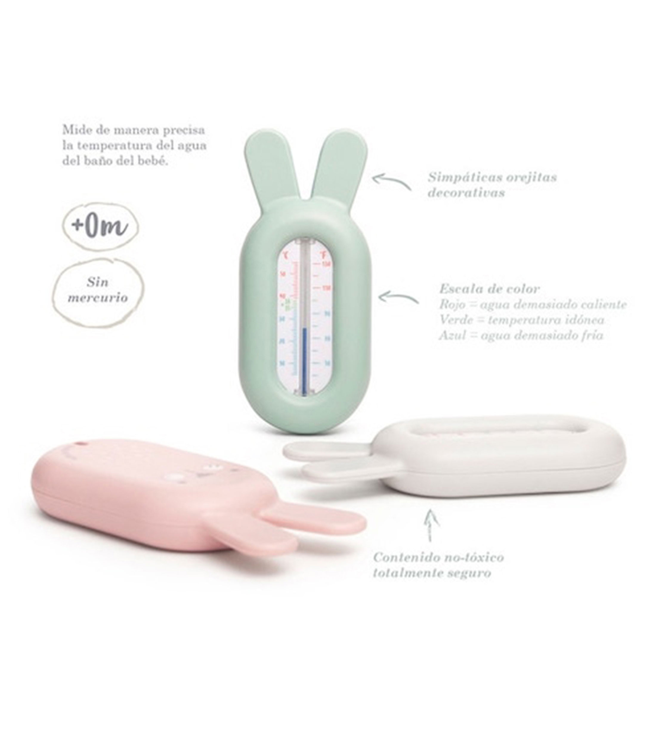 Termometro de bano para Bebe Verde