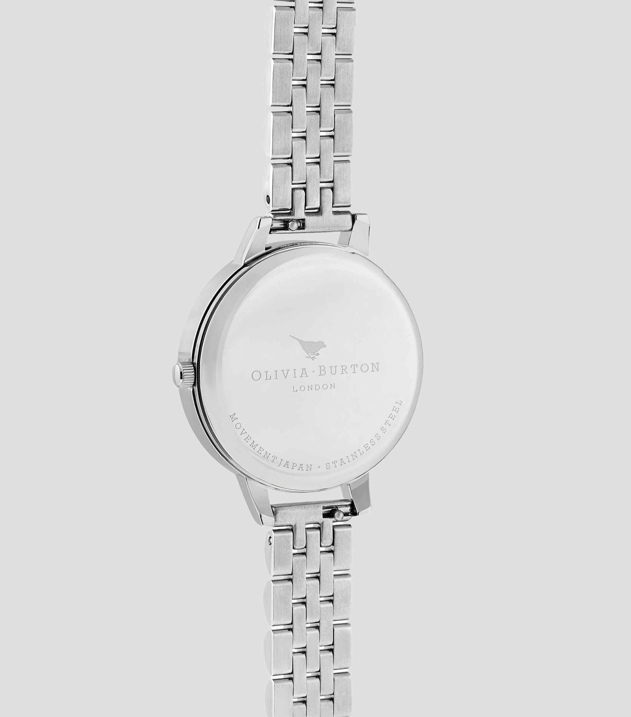 Reloj para Mujer Bejewelled Lace Casual Plateado