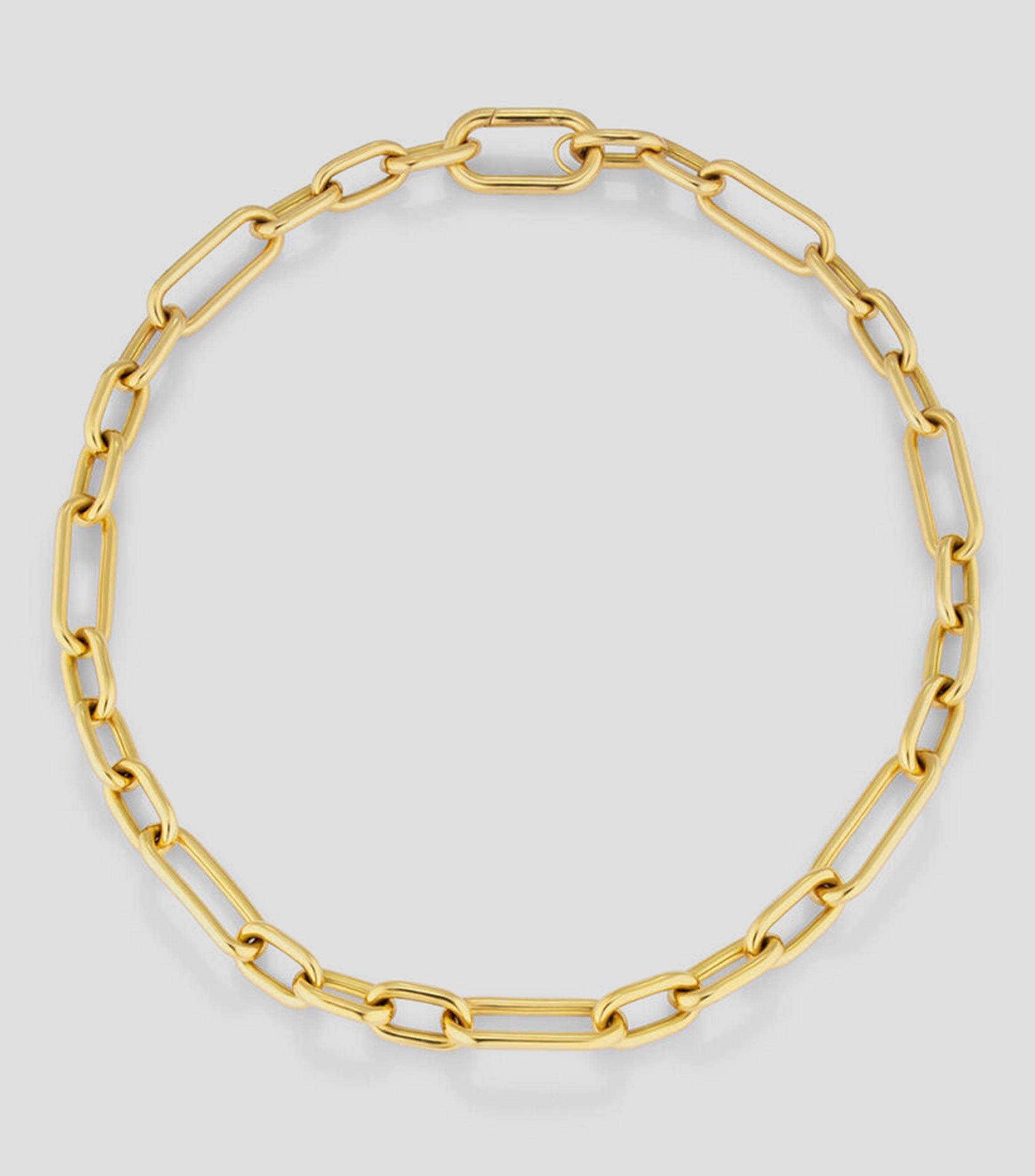 Collar eslabonado en oro 18 Kilates Mujer