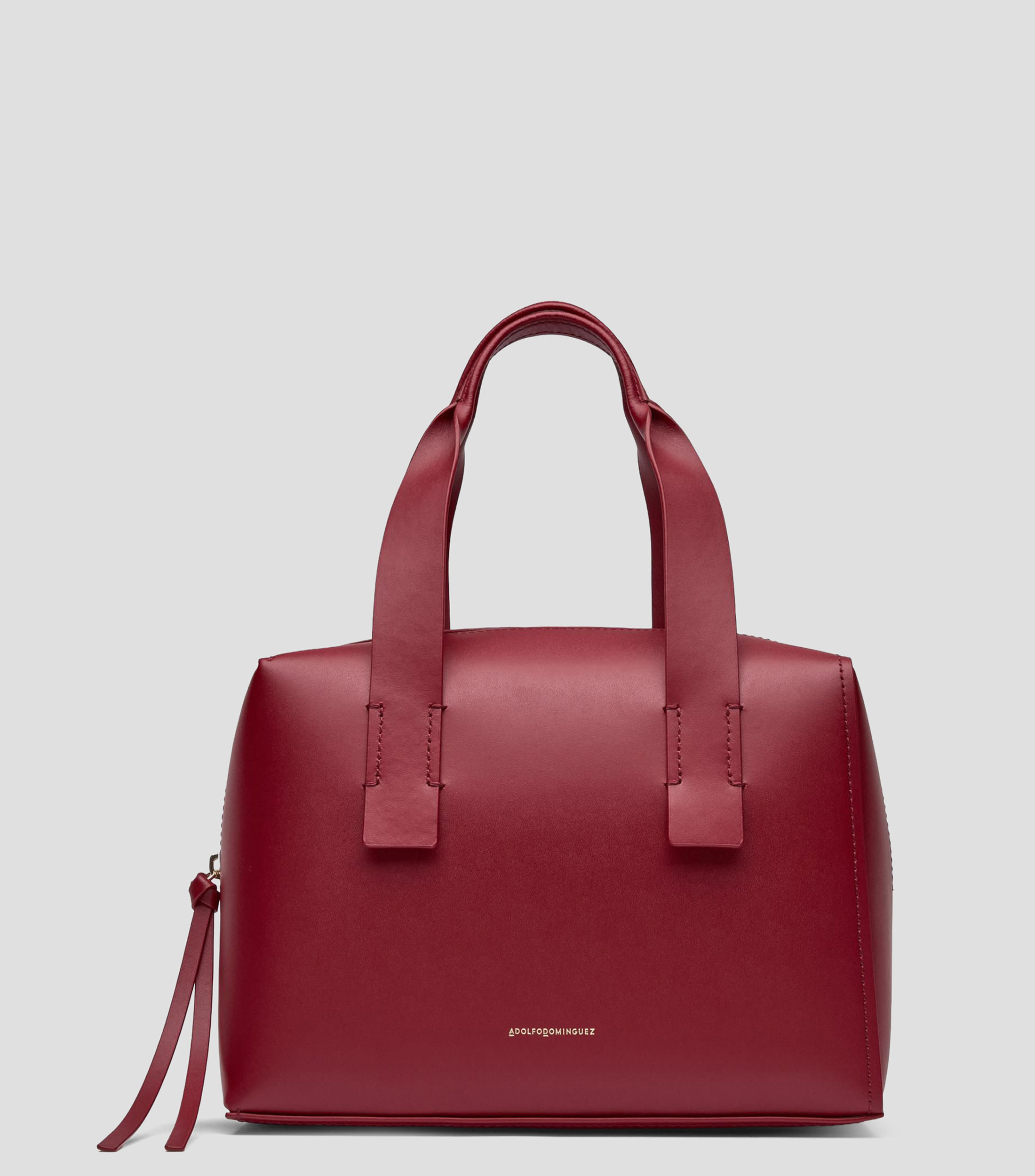 Bolsa shoulder en piel liso Mujer