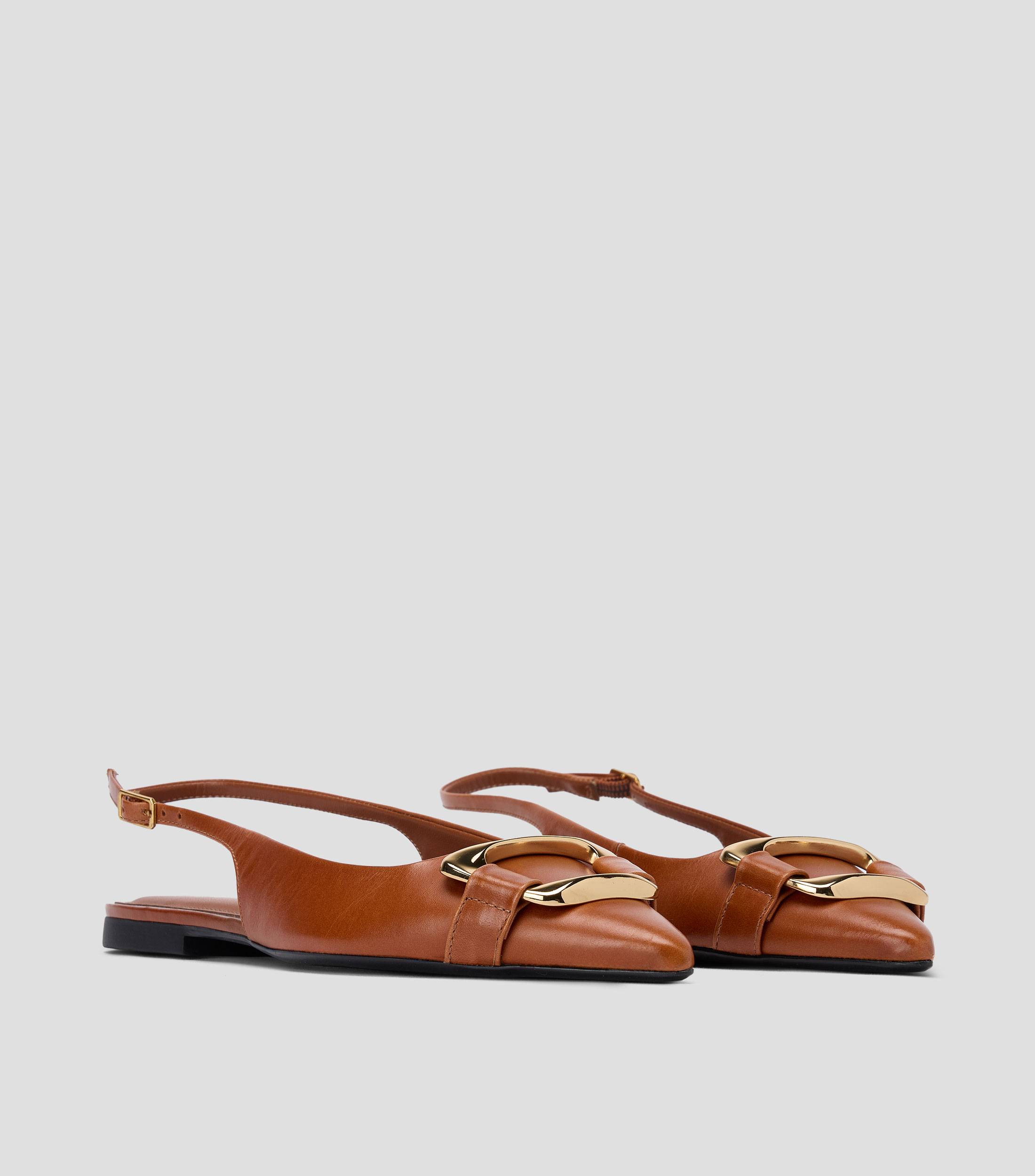 Flats planos en piel Mujer