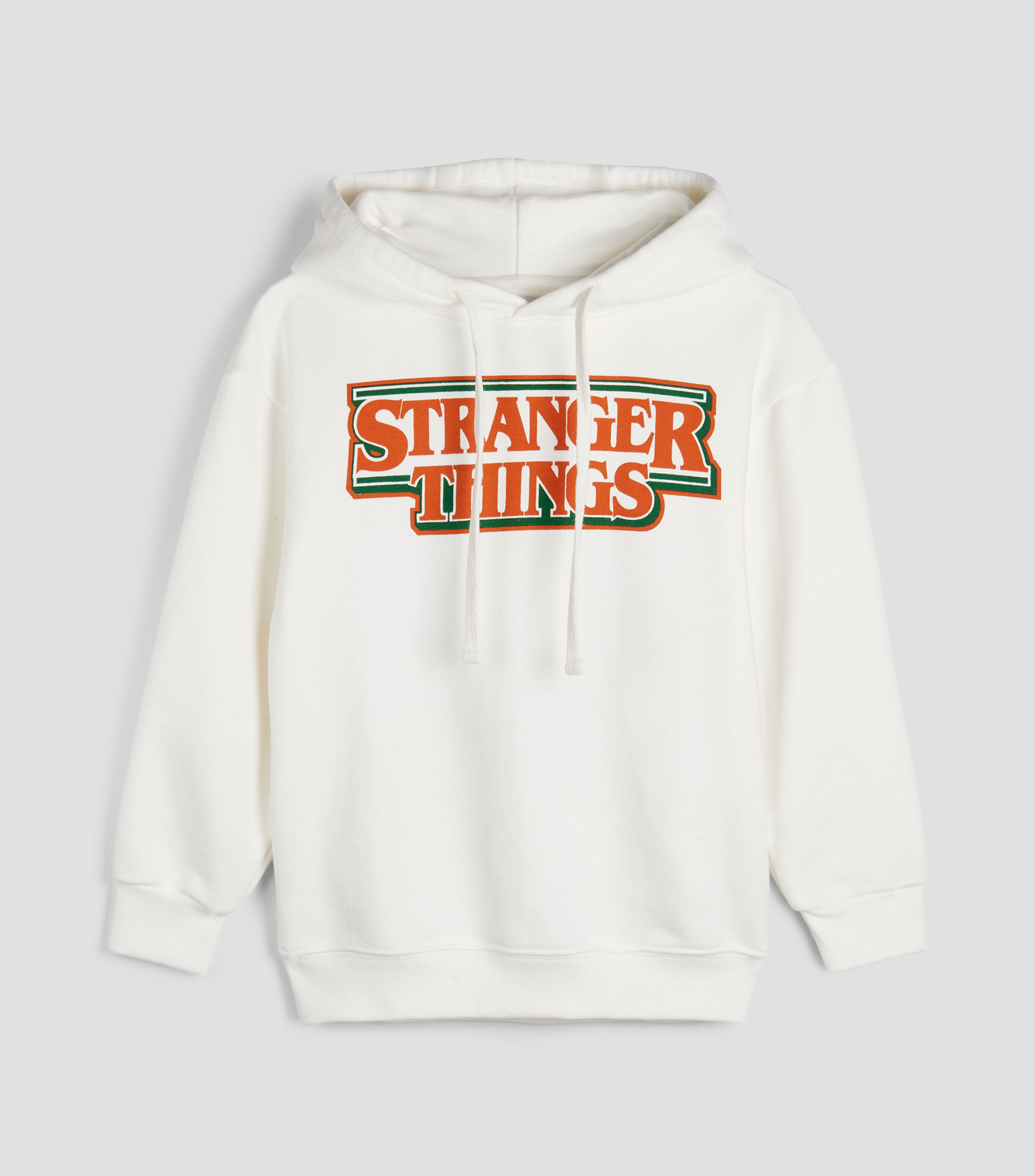 Sudadera canguro con capucha cuello redondo manga larga Stranger Things Niño