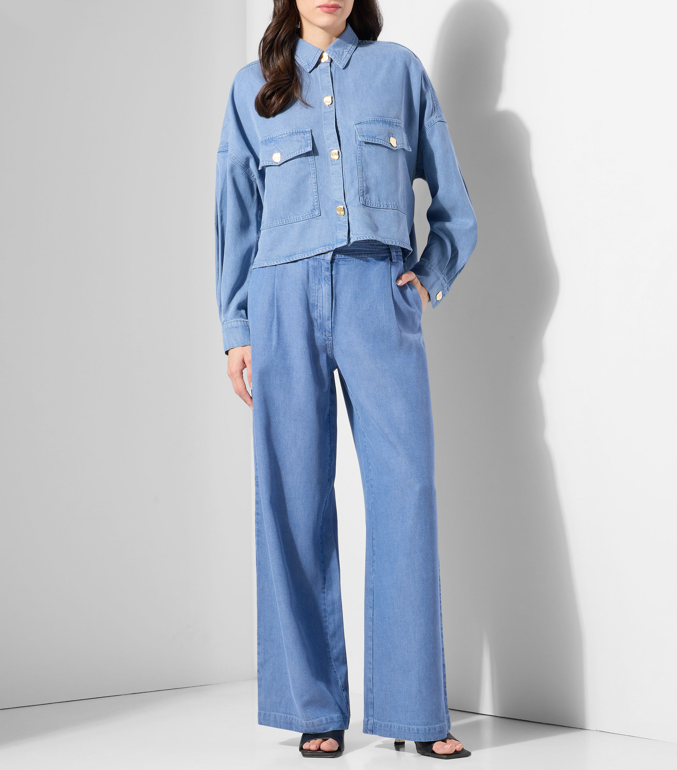 Jeans amplio Mujer