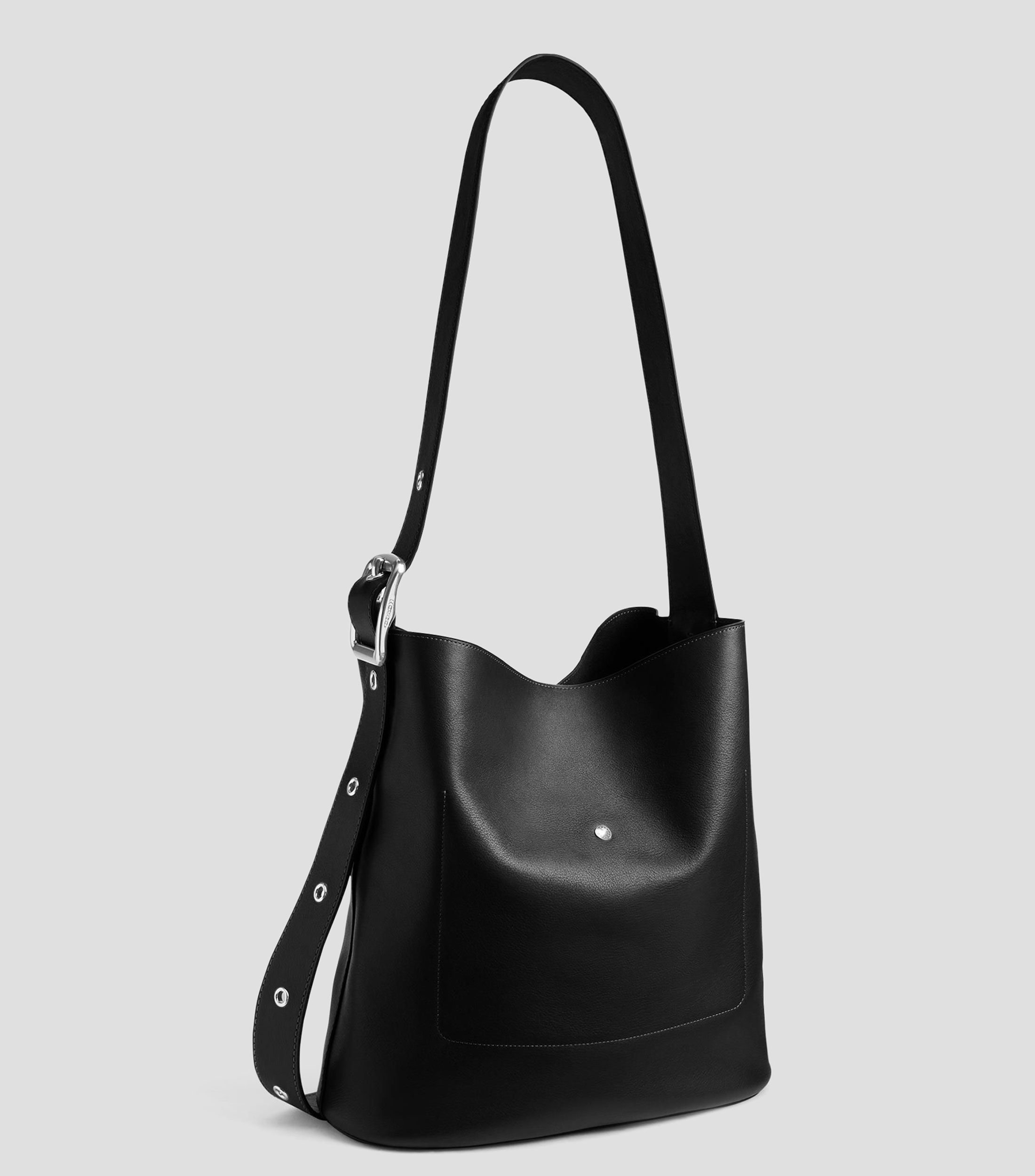 Bolso Shoulder en piel Bleecker liso Hombre