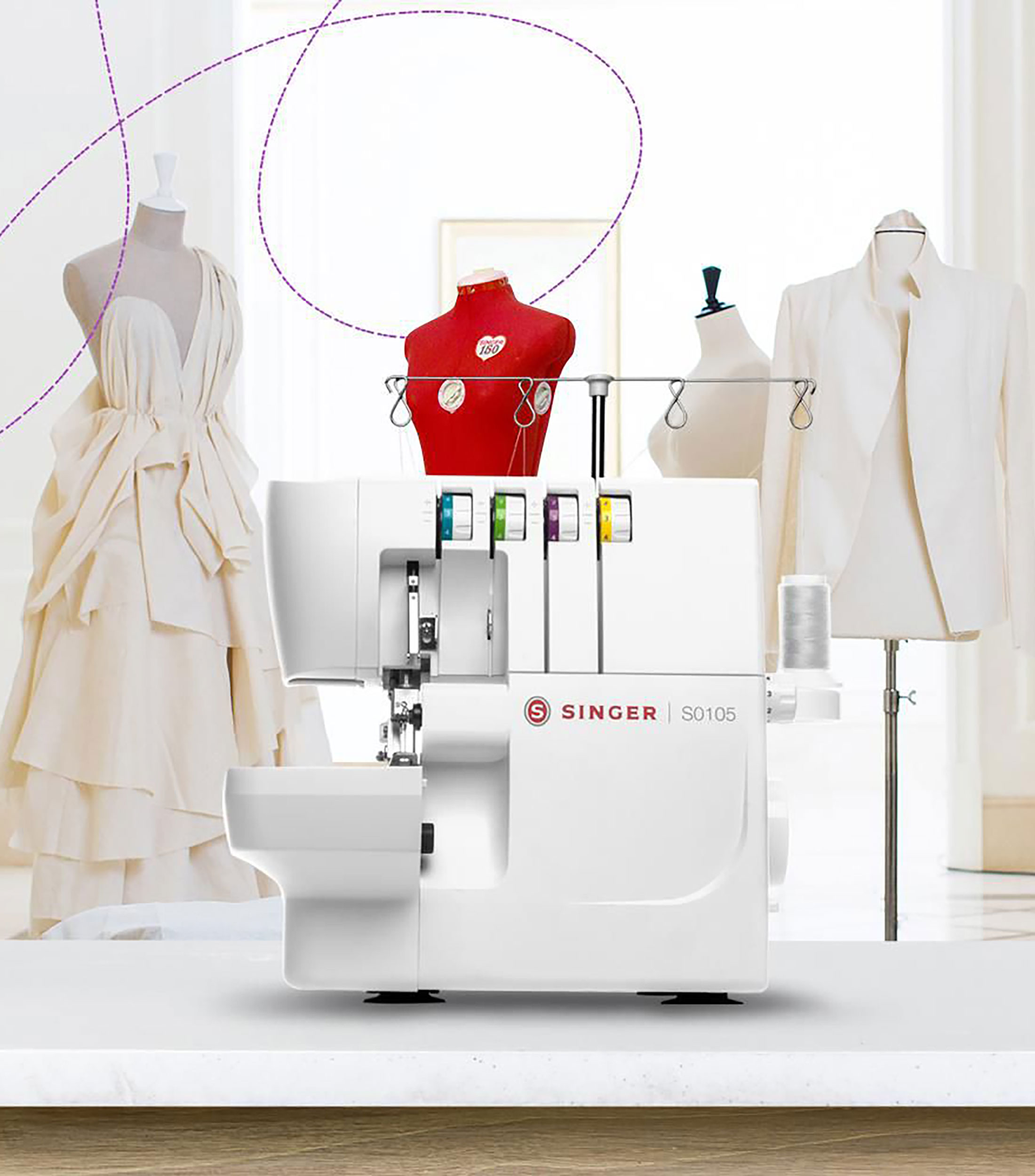 Máquina de Coser Overlock S0105 110 W