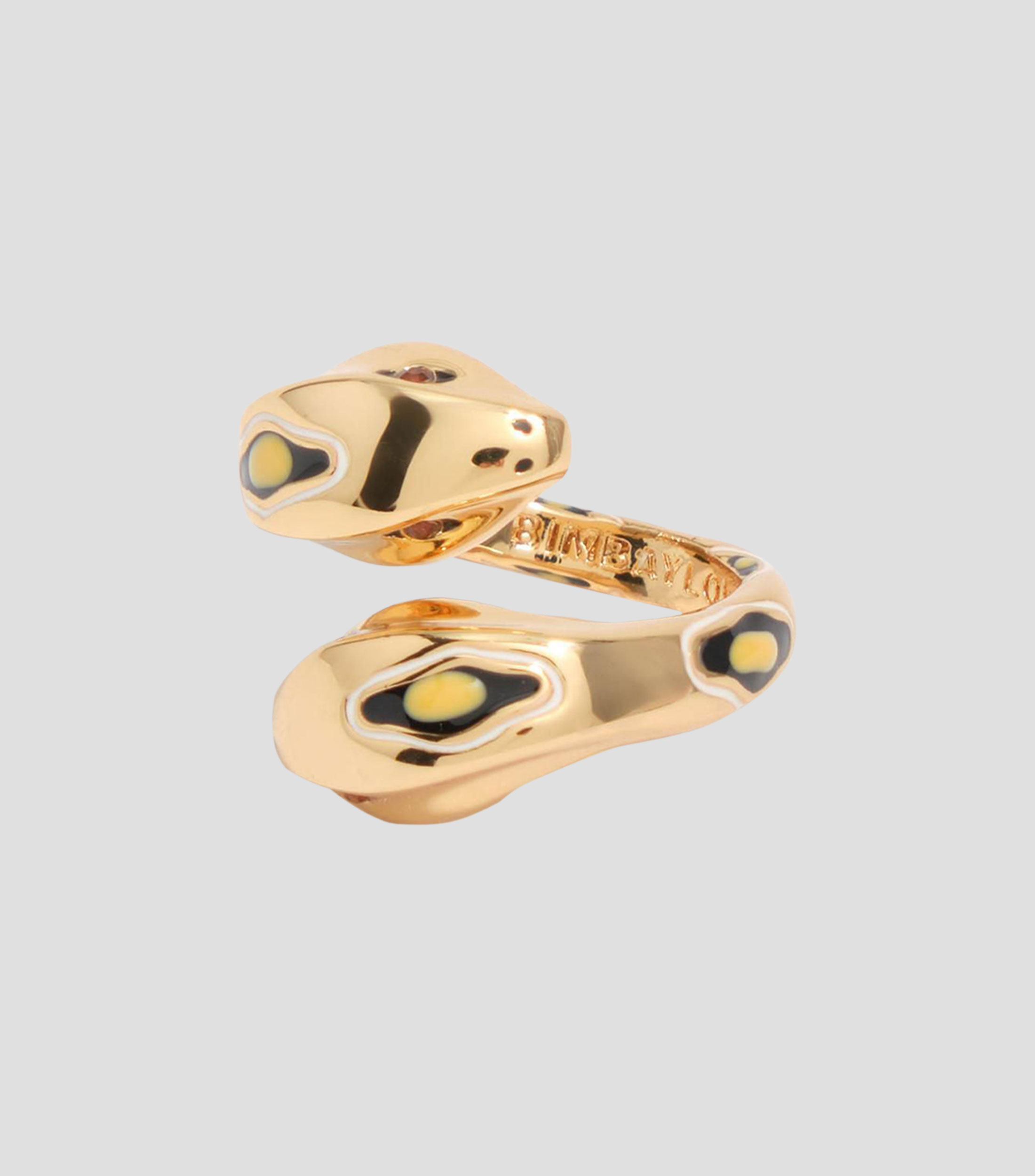 Anillo de serpiente dorado Mujer