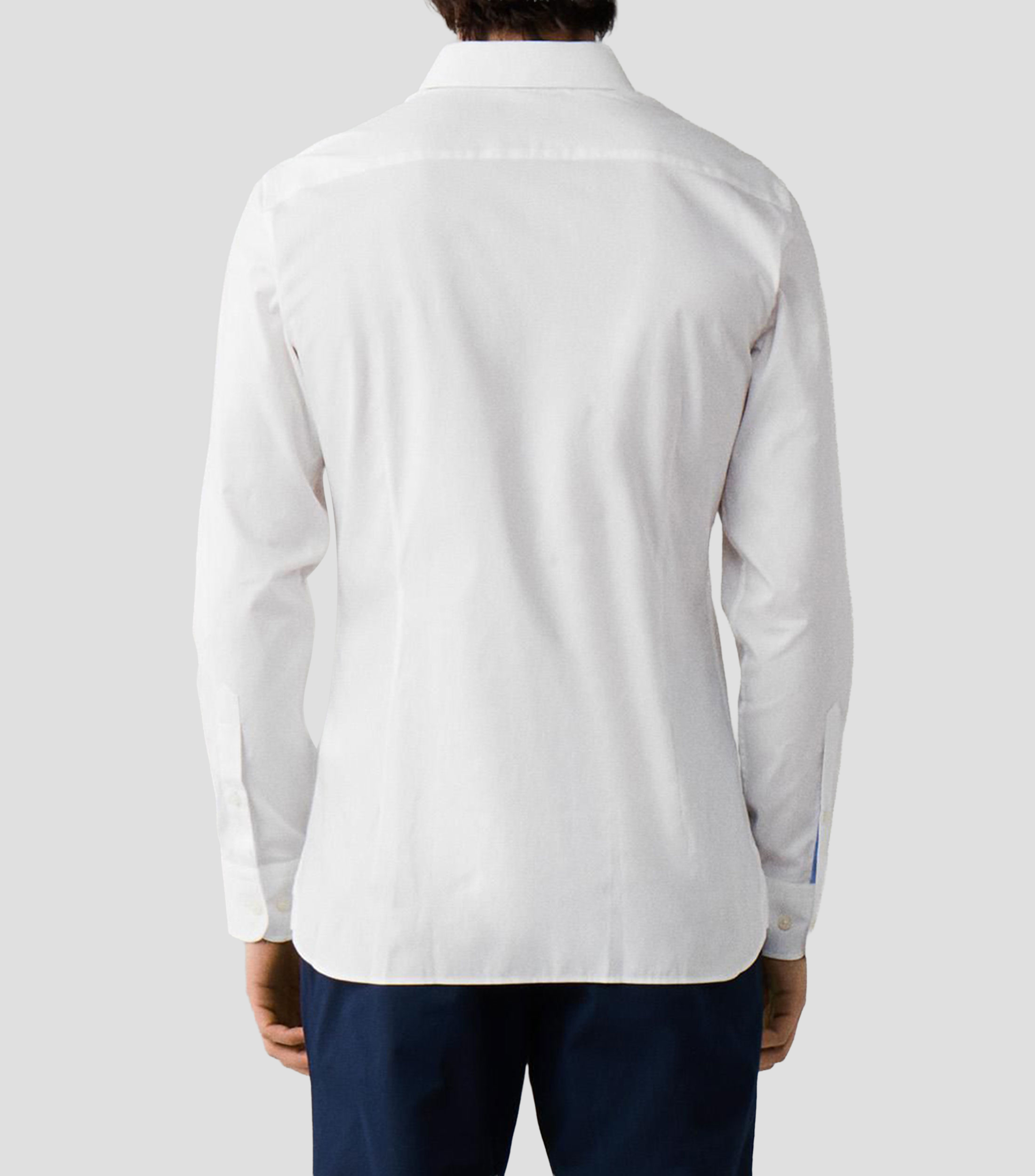 Camisa lisa manga larga Hombre