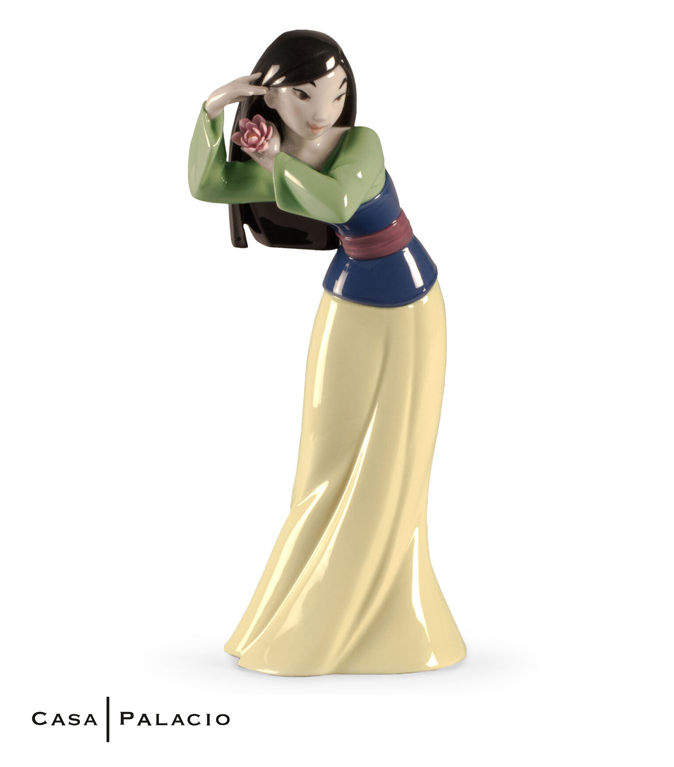 Escultura Mulan en porcelana