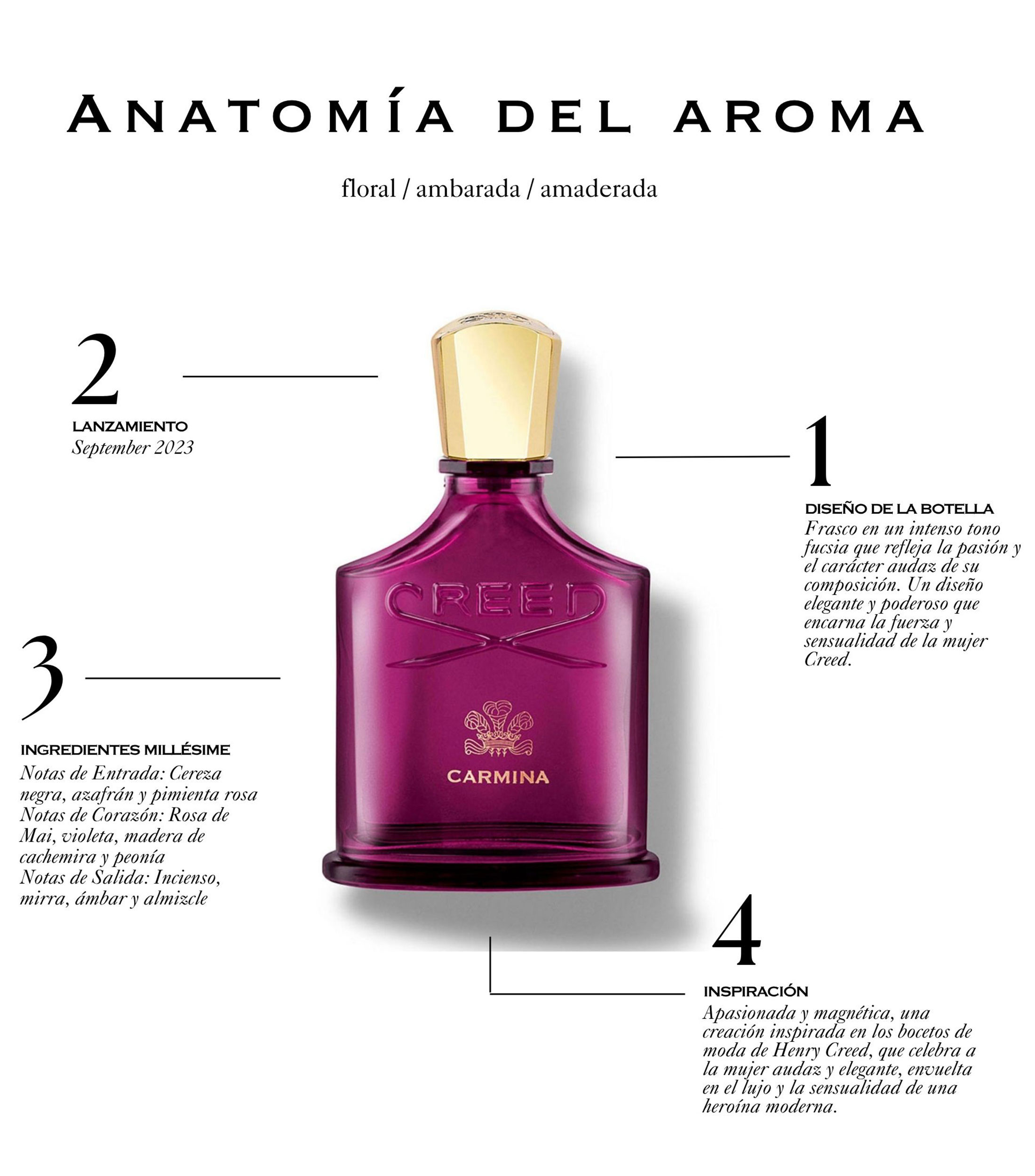 Perfume Carmina, Eau de Parfum 75 ml para Mujer