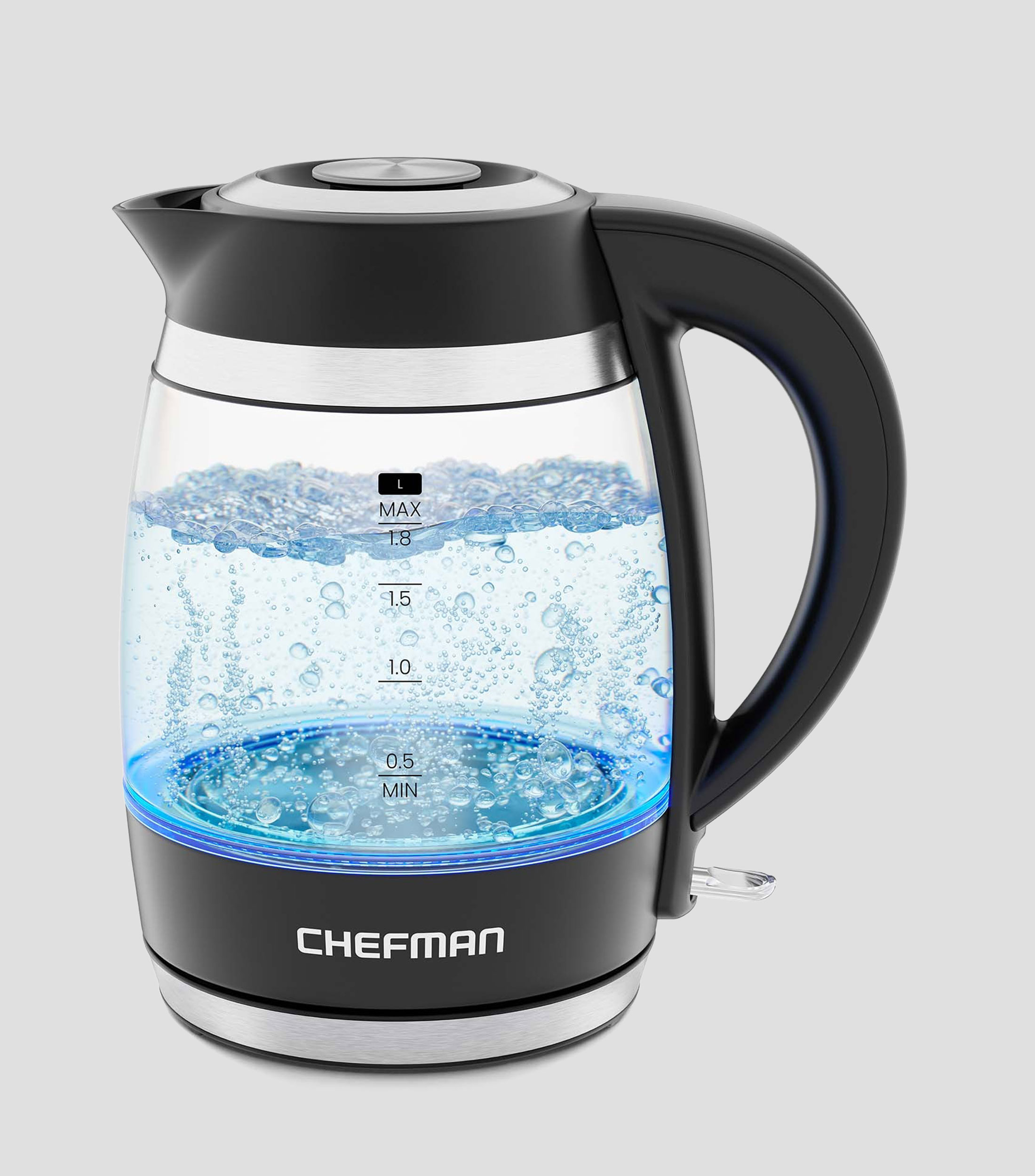 Hervidor de agua en vidrio