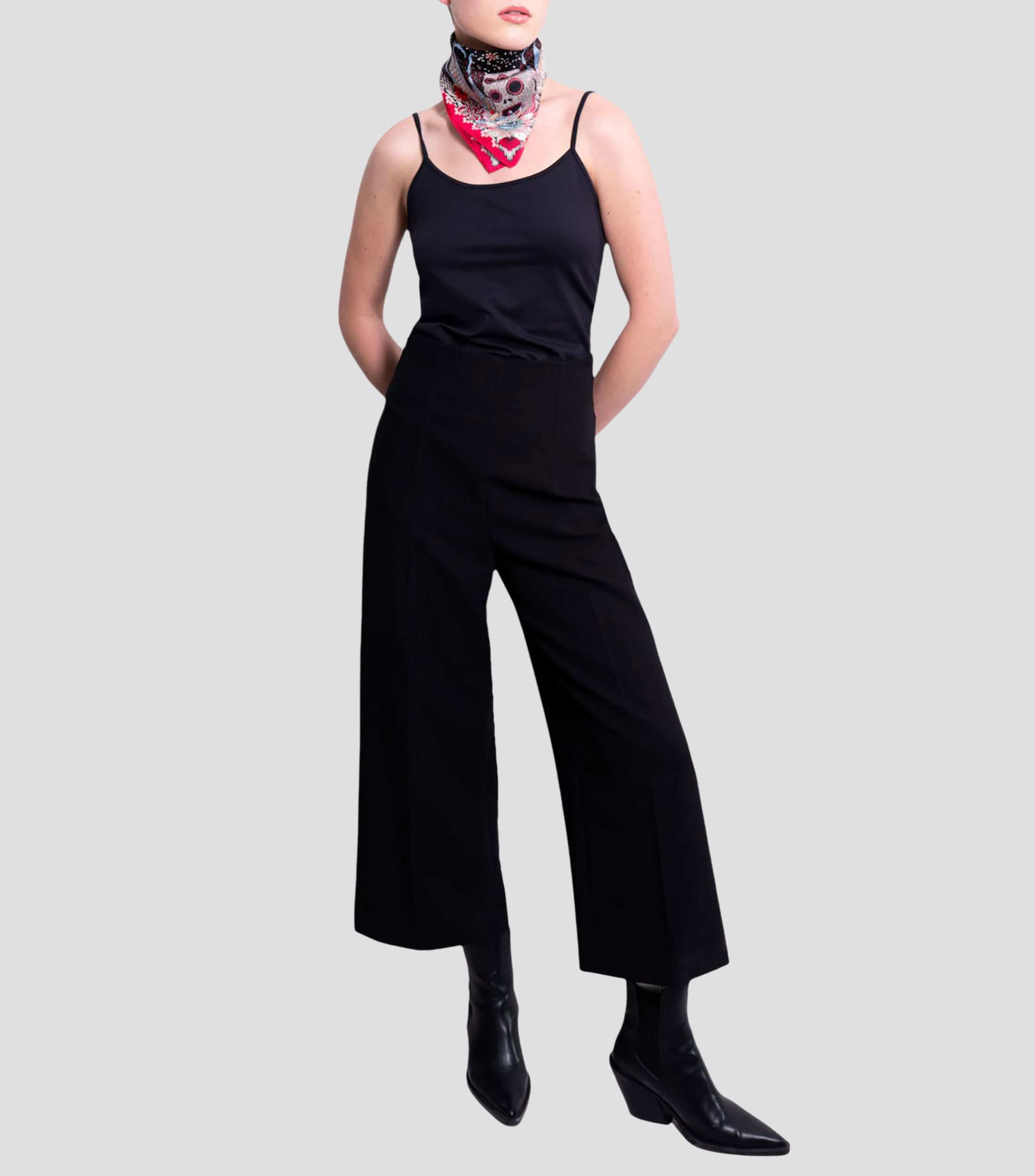 Mascada en seda negra Máscaras Mujer