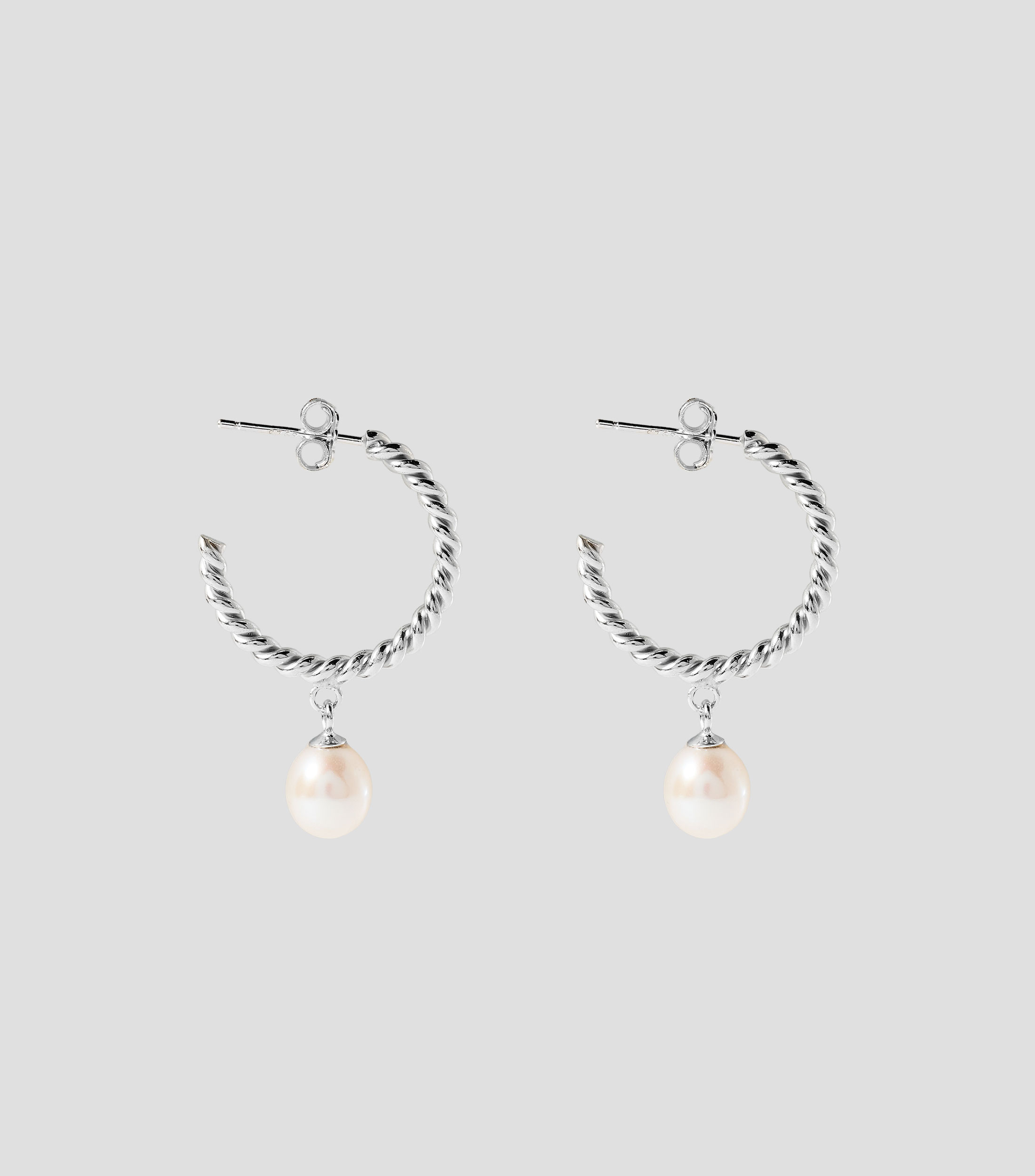 Arracadas en Plata .925 con perlas Mujer