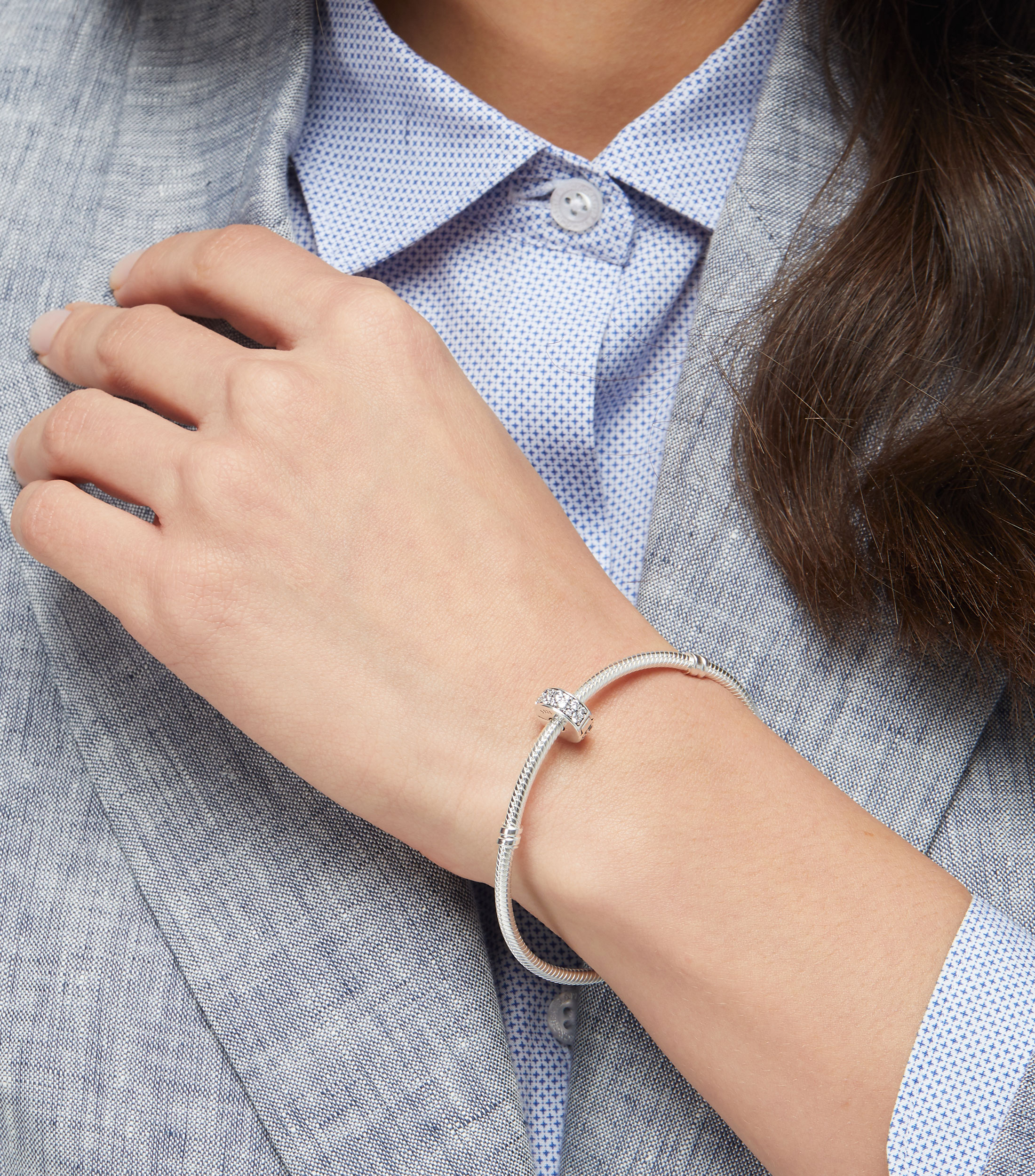 Charm clip en plata .925 Pandora Moments Mujer