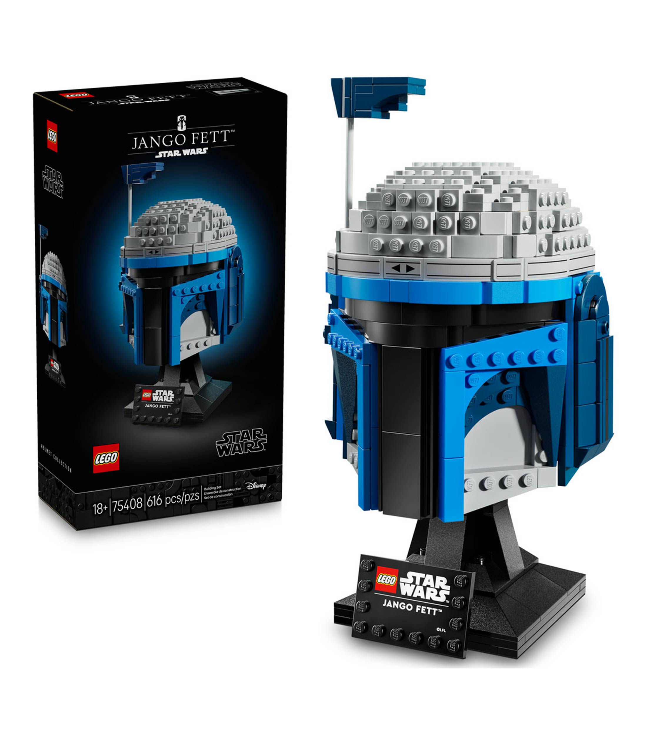 Lego Star Wars Casco de Jango Fett Kit de Modelo 75408