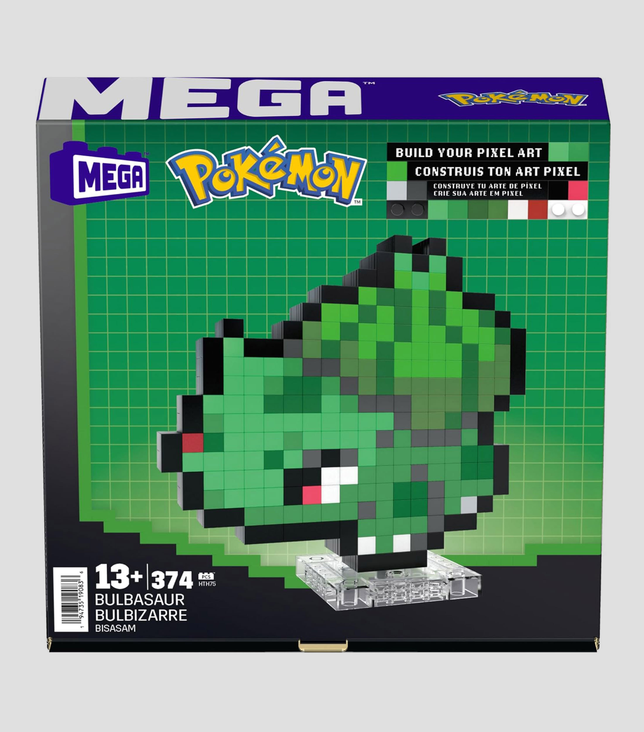 Playset Pokémon Bulbasaur Pixel