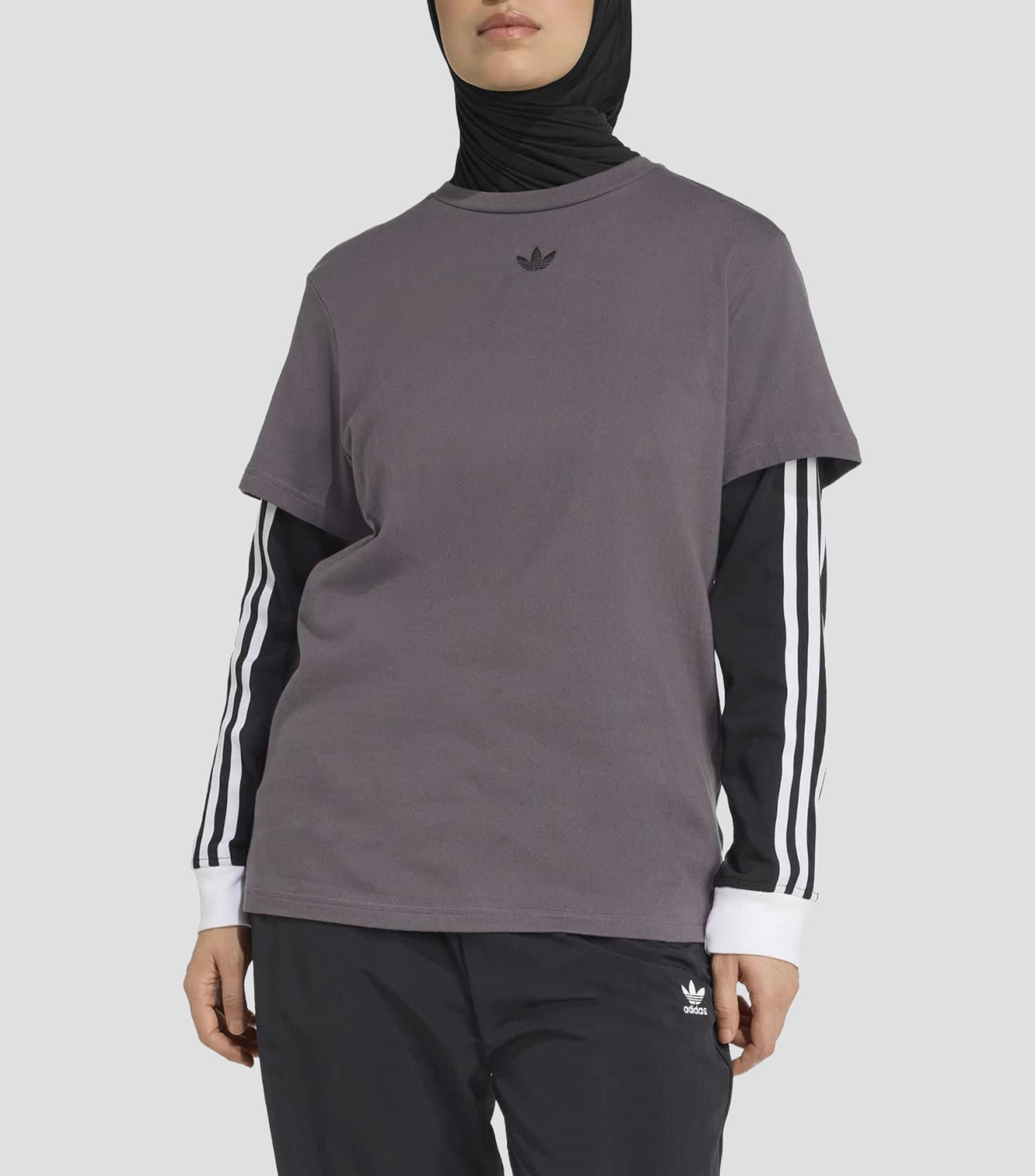 Playera cuello redondo manga corta lisa Mujer