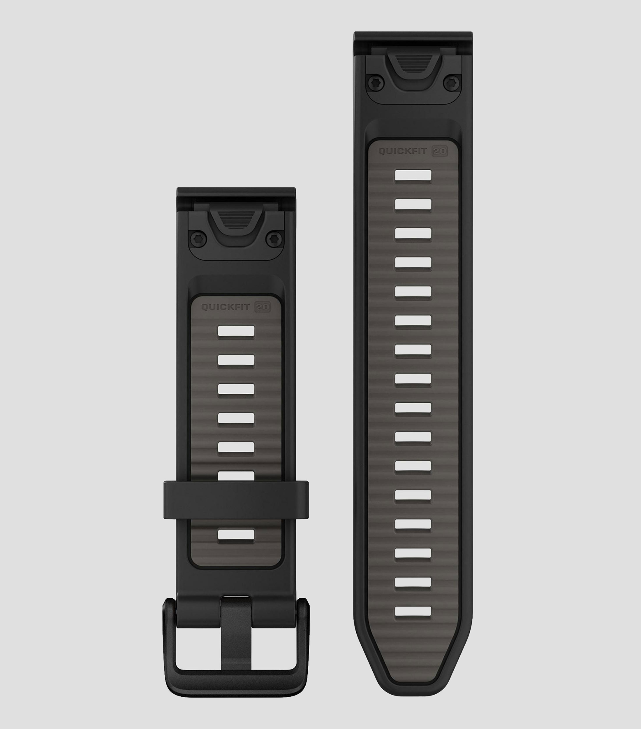 Correa para reloj Quik Fit 20 mm en silicón, Pebble