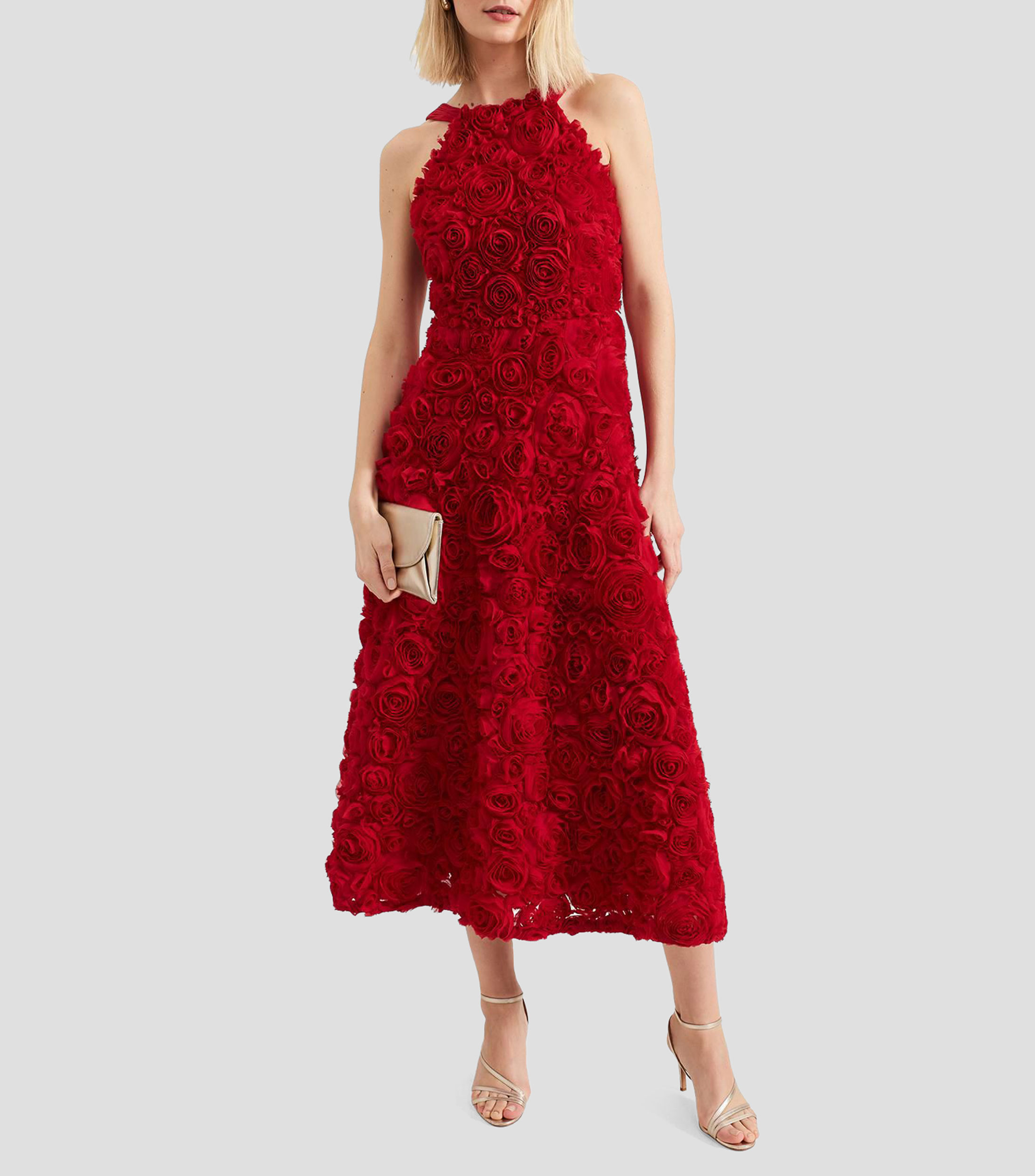 Vestido Midi Floral Mujer