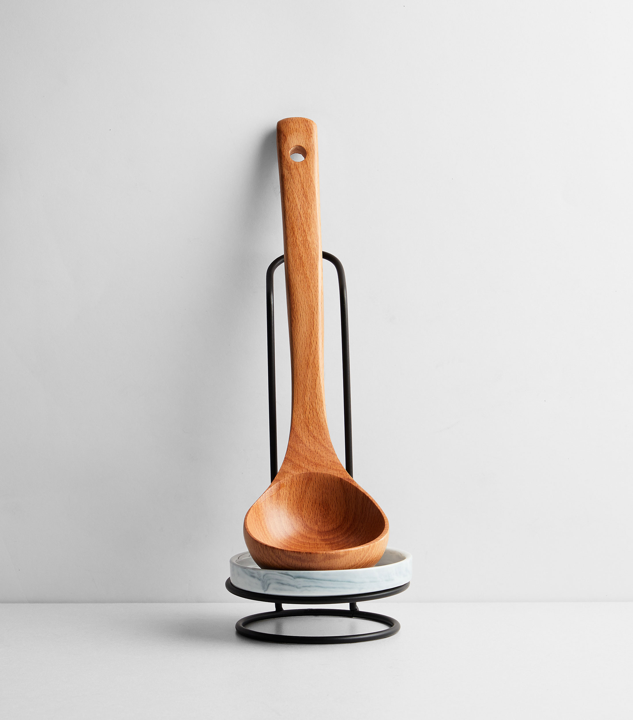 Cuchara de Madera con Base