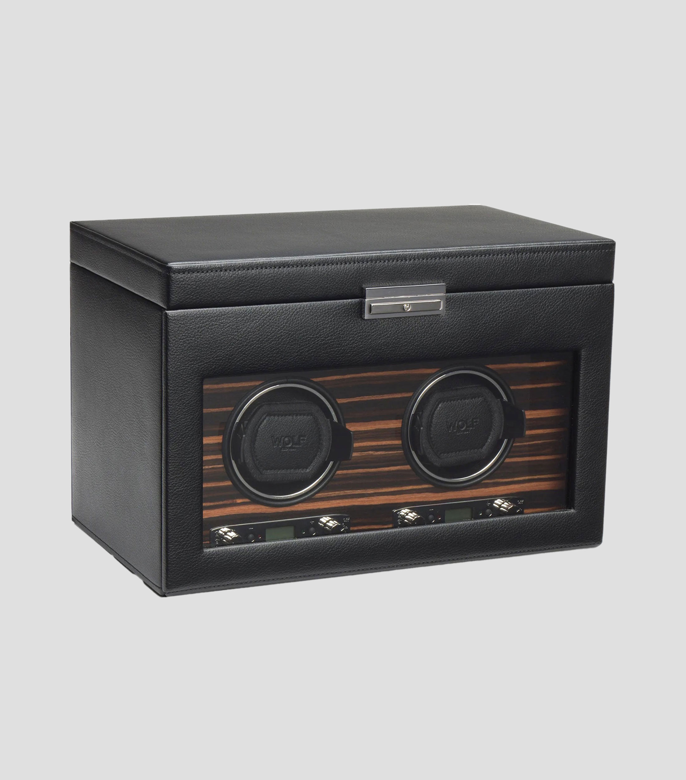 Watch Winder Doble con Almacenaje Negro