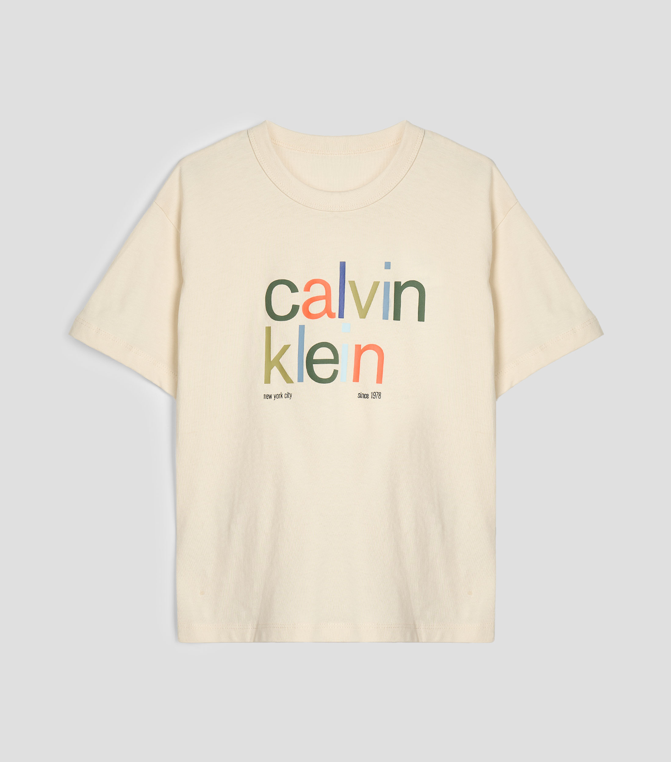 Playera cuello redondo manga corta con estampado Niño