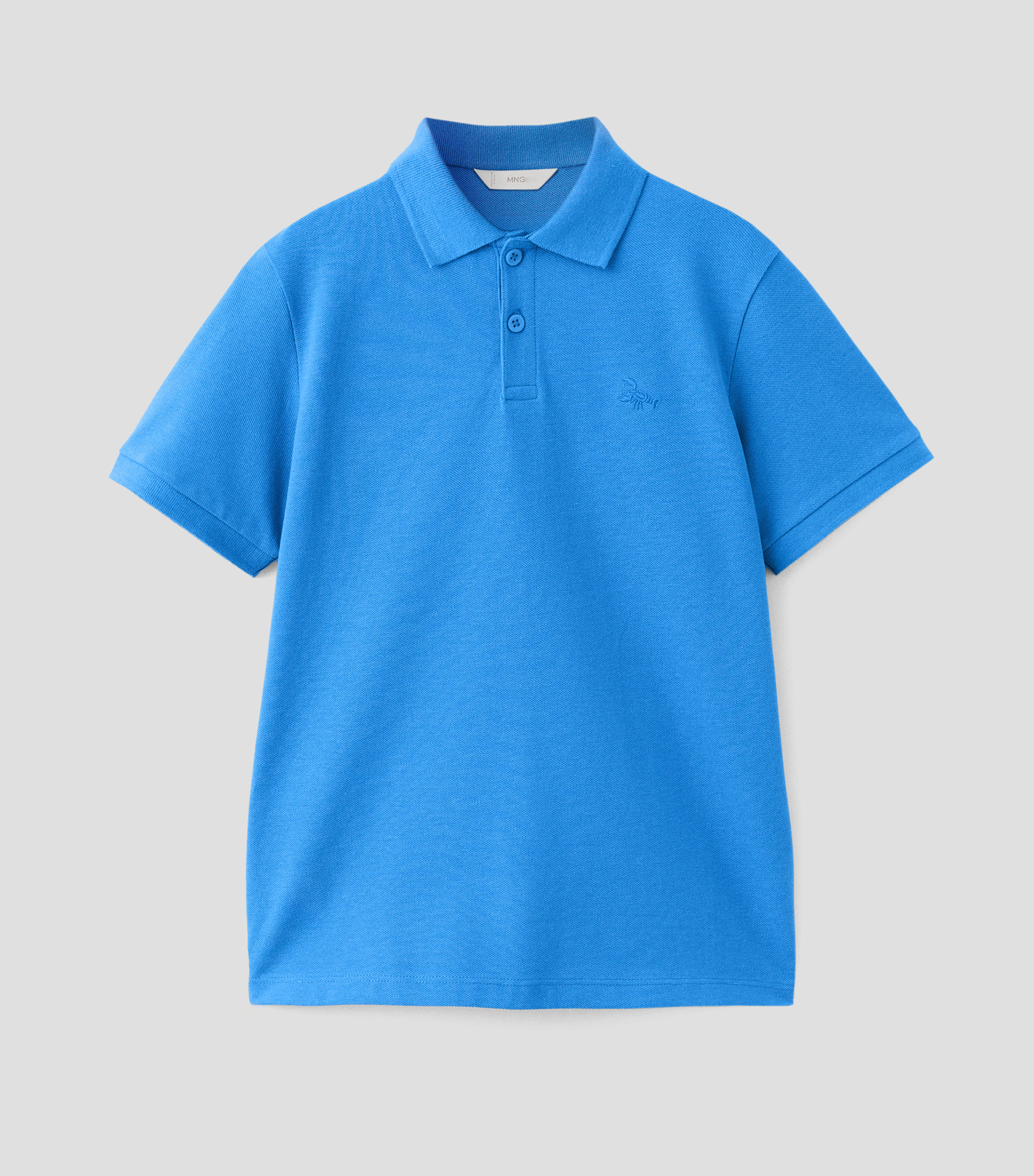 Playera tipo polo manga corta lisa Niño