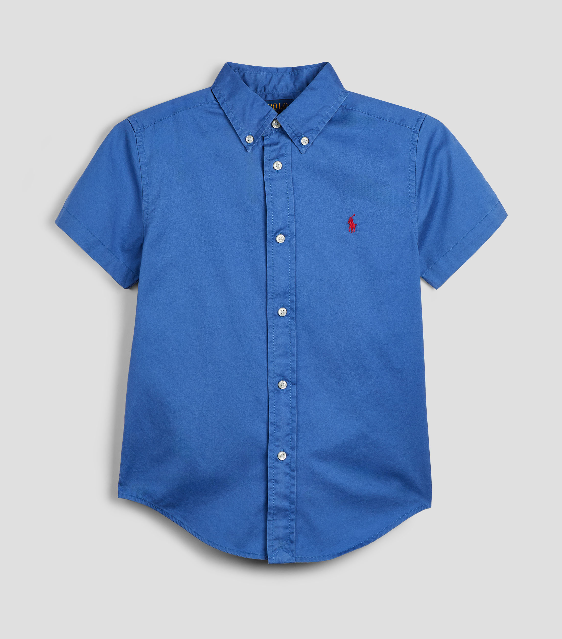 Camisa lisa manga corta Niño