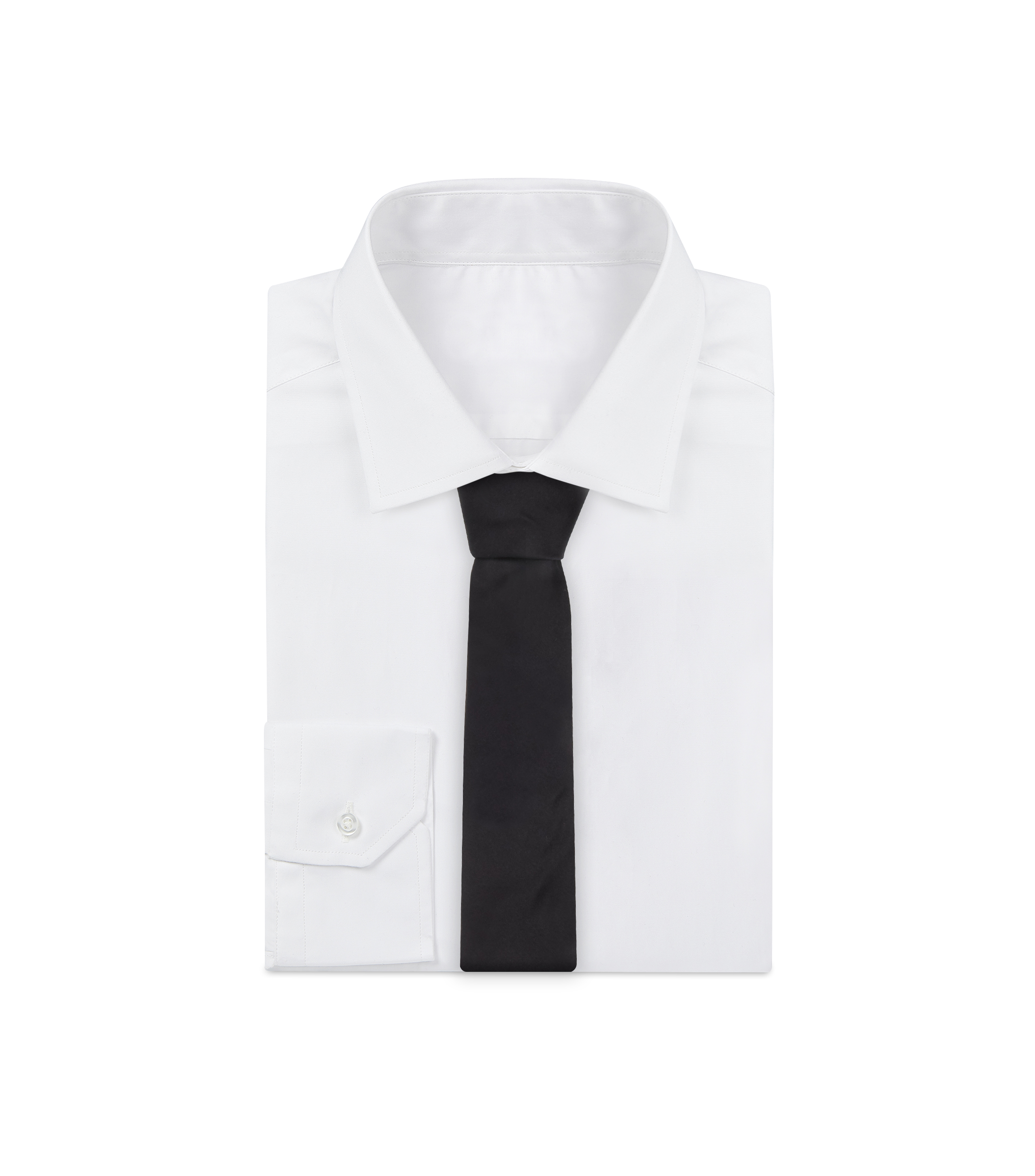 Corbata ancha en seda lisa