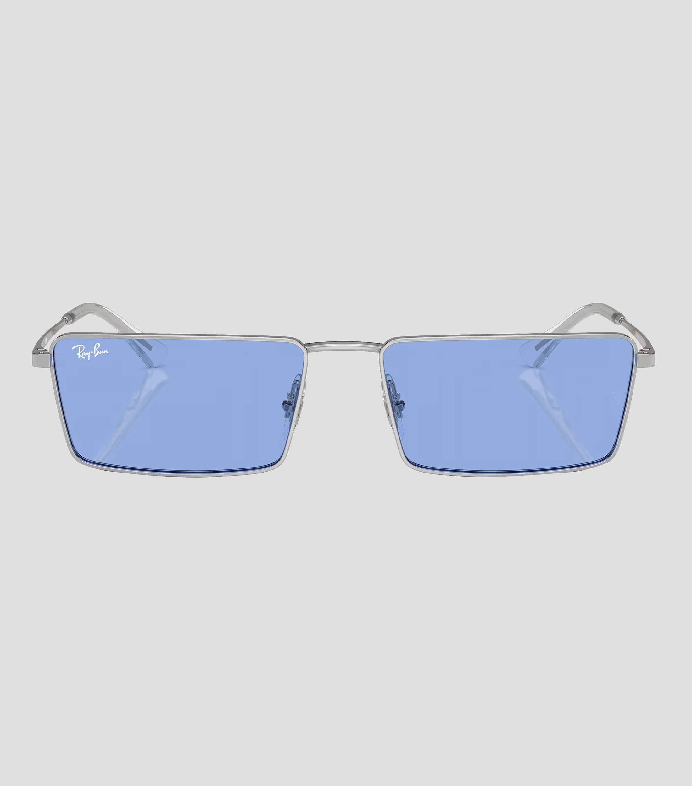 Lentes de sol Rectangulares Emy Plateados Unisex