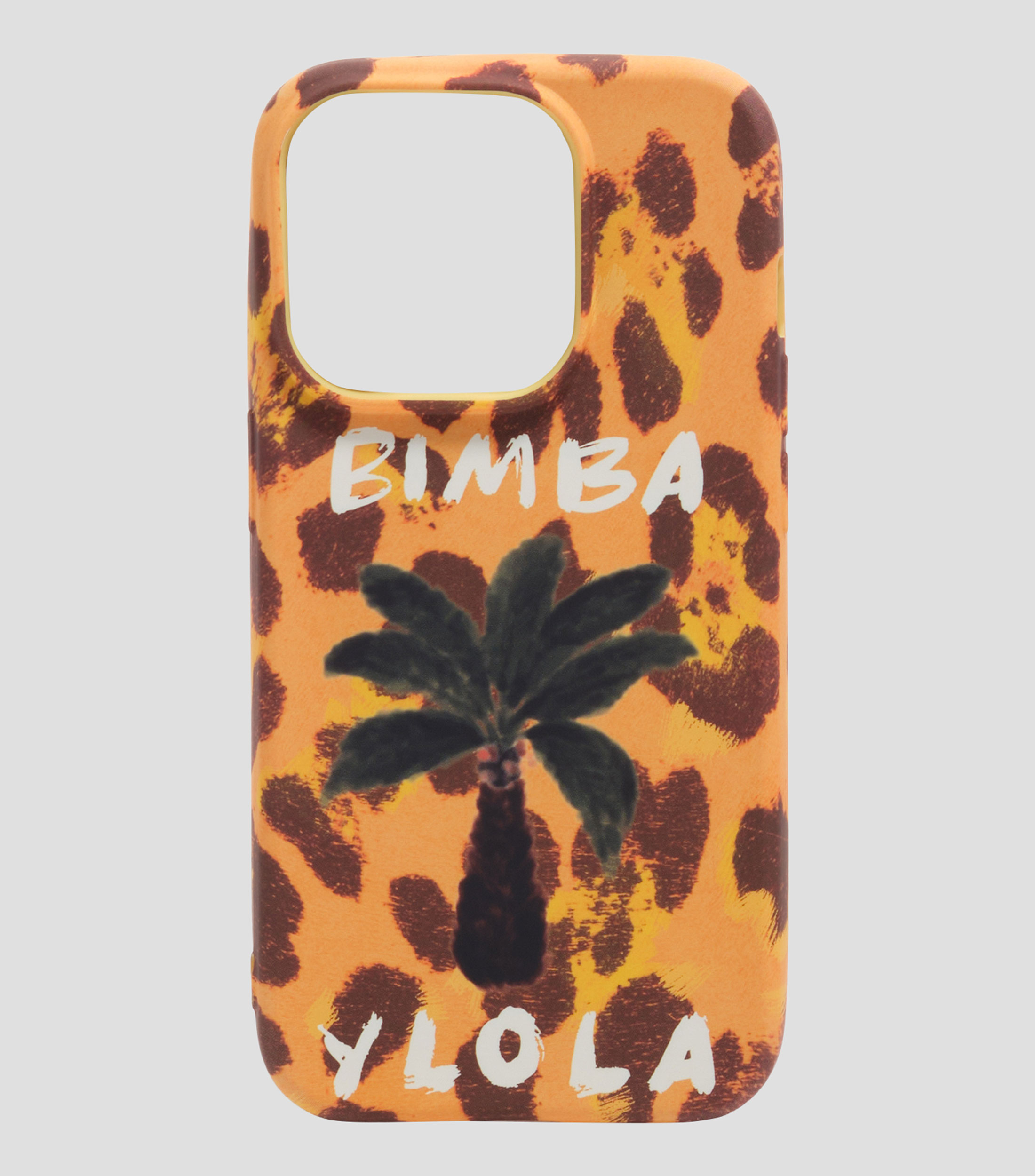 Funda rígida iPhone 15 Pro palmera amarilla Mujer