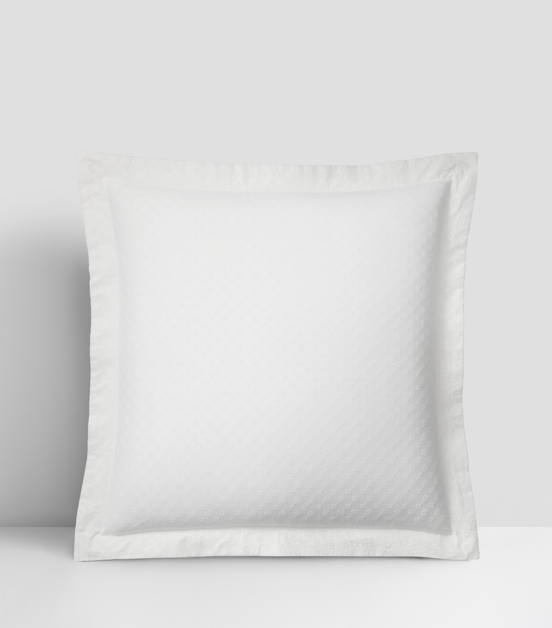 Funda para Almohada en Algodon Euro Austyn Blanca