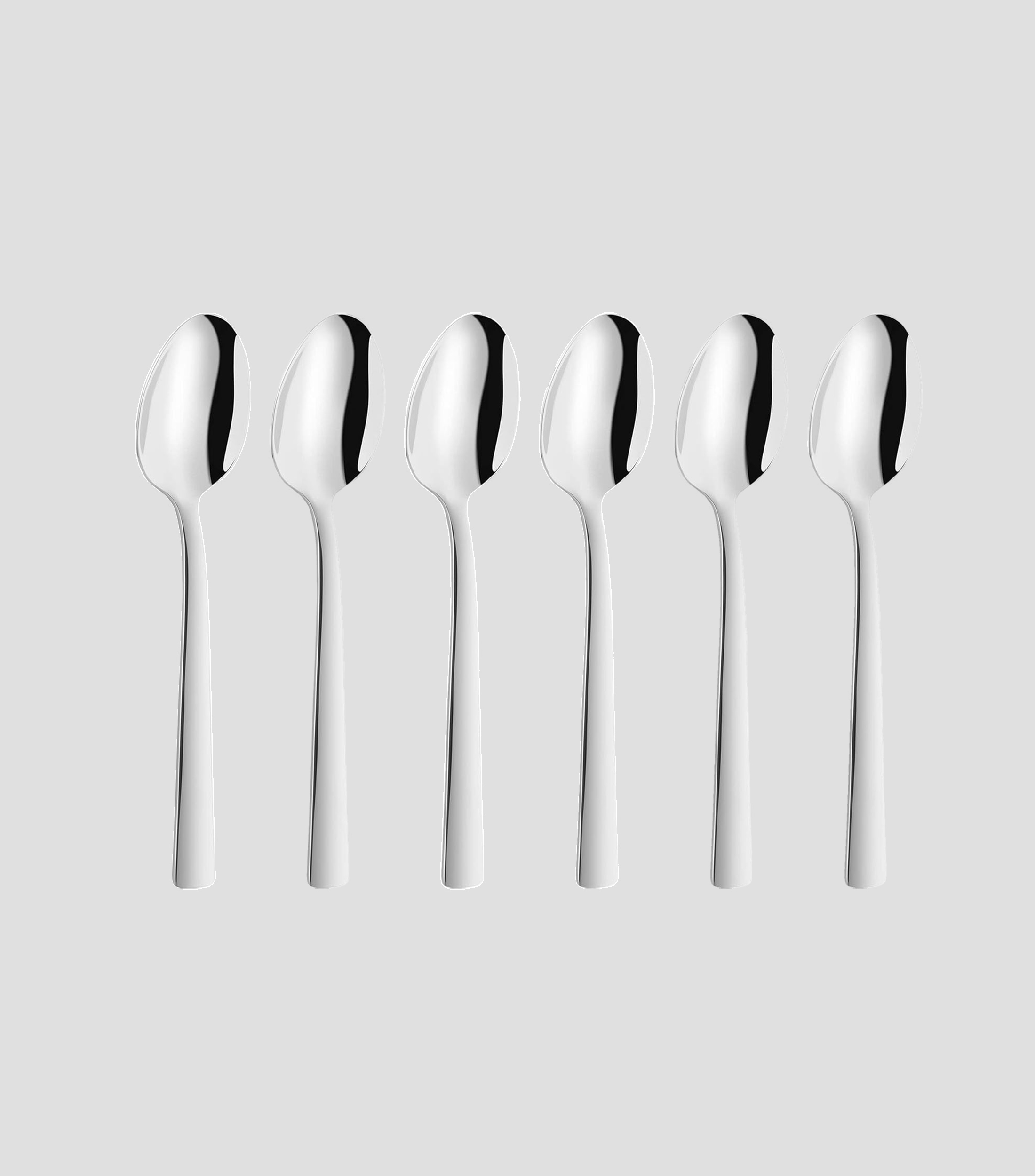Set 6 Cucharas para Espresso en acero inoxidable