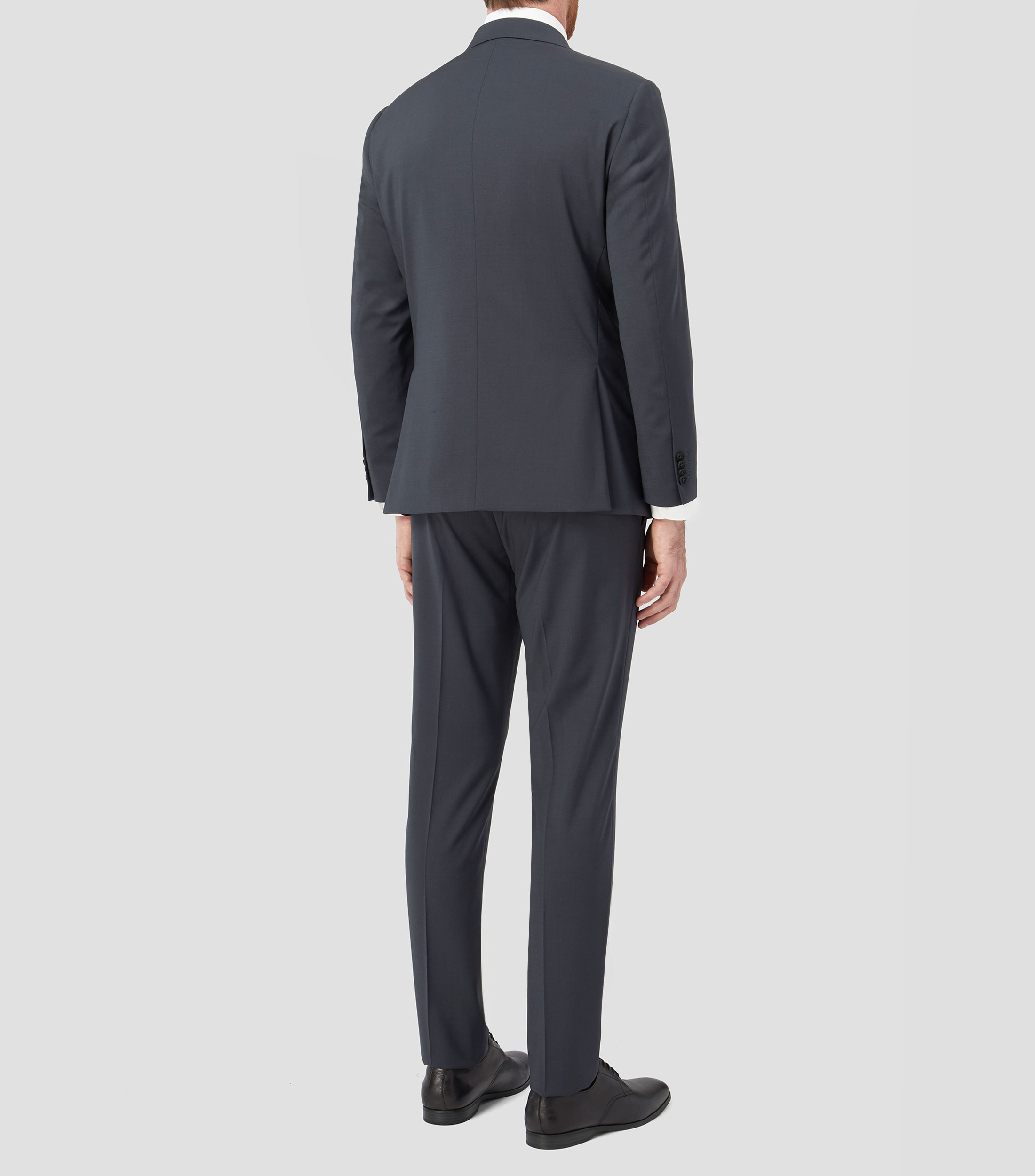 Traje de corte recto liso Hombre
