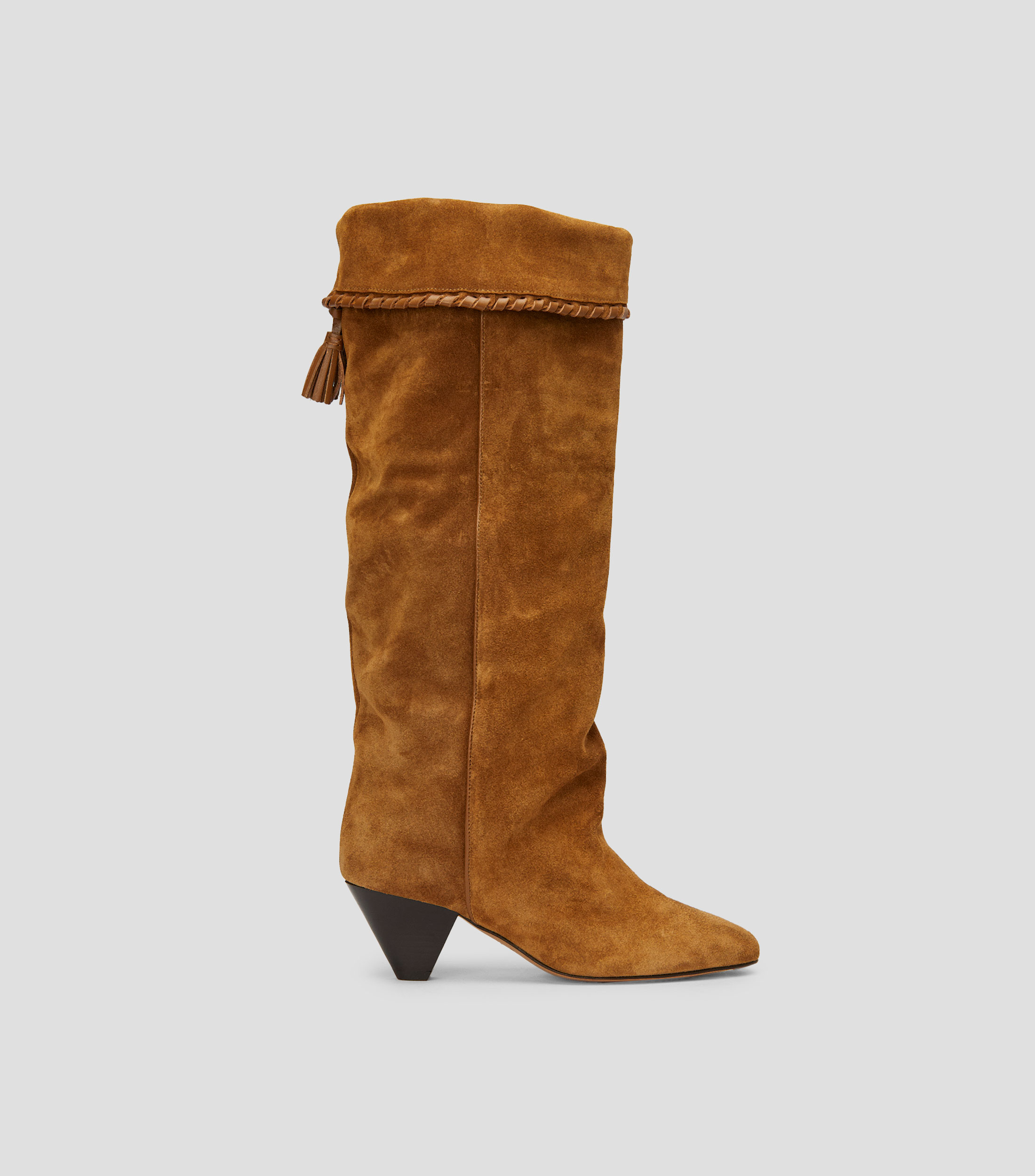 Botas vaqueras largas Elita con tacón bajo delgado Mujer