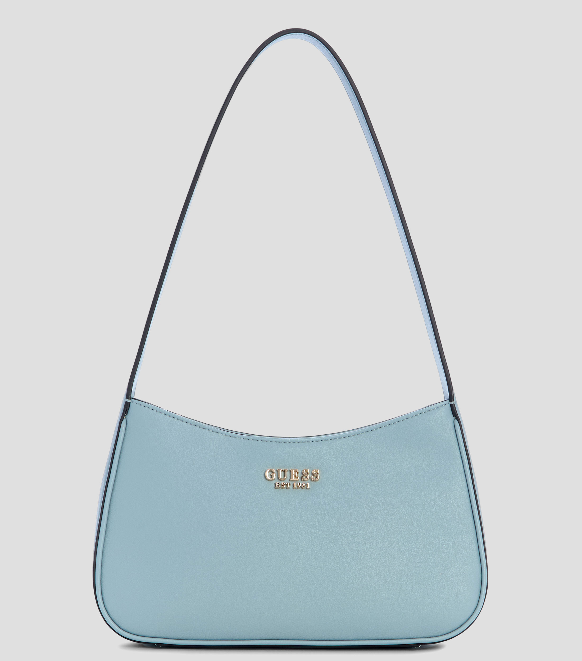 Bolsa shoulder lisa con detalle texturizado Mujer