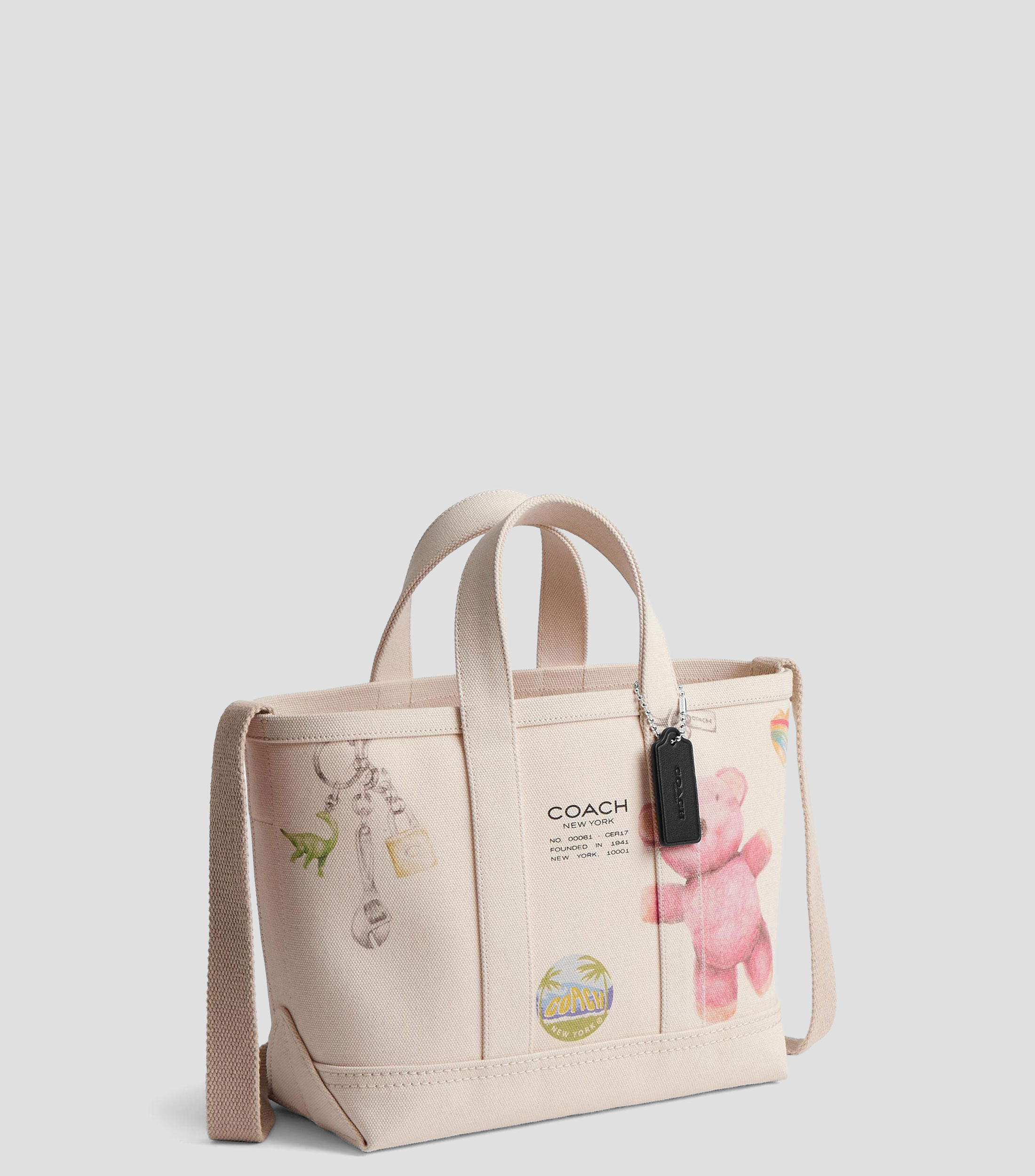 Bolsa tote beige Utility 27 estampada Mujer