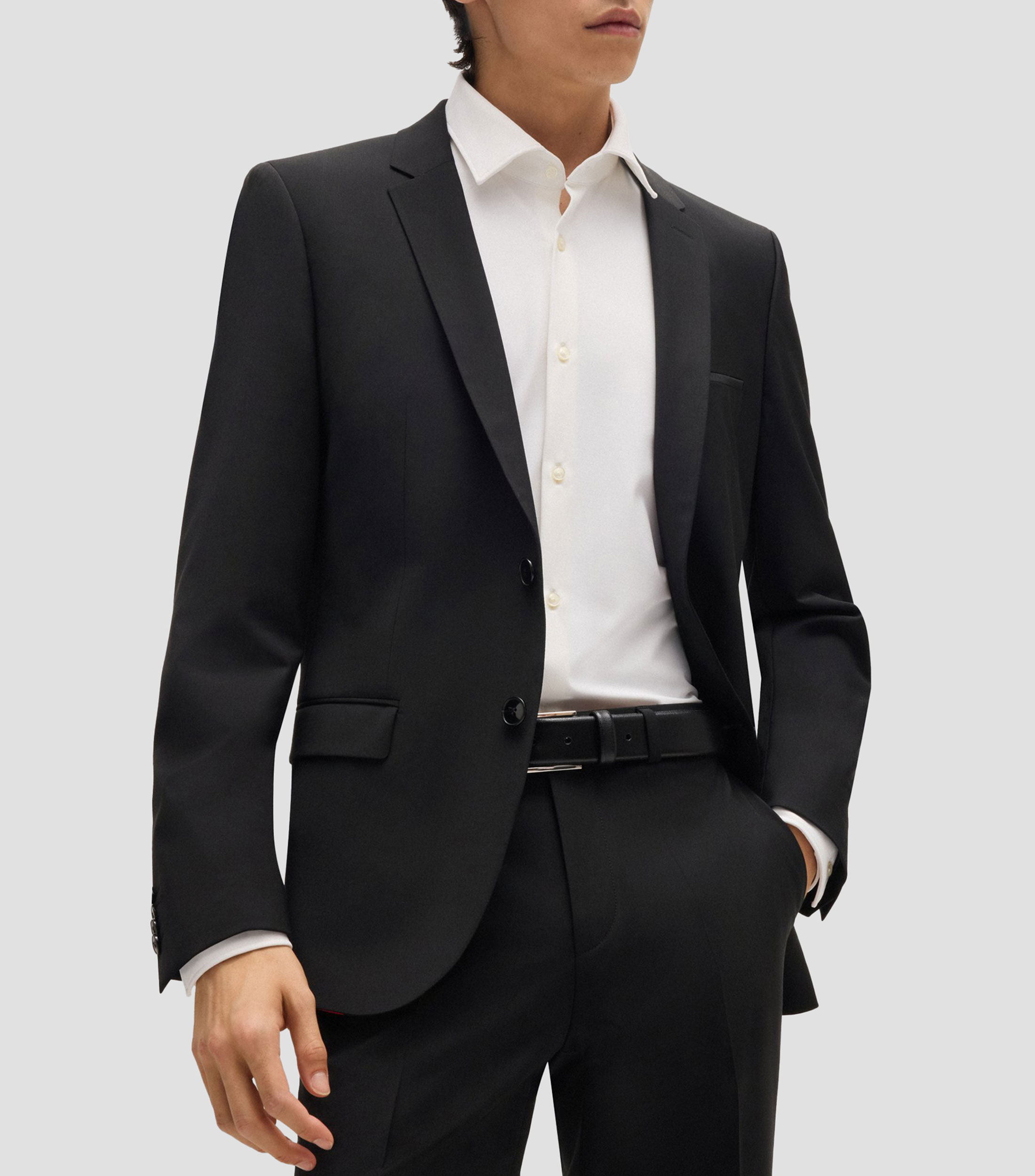 Traje extra slim en mezcla de lana Hombre