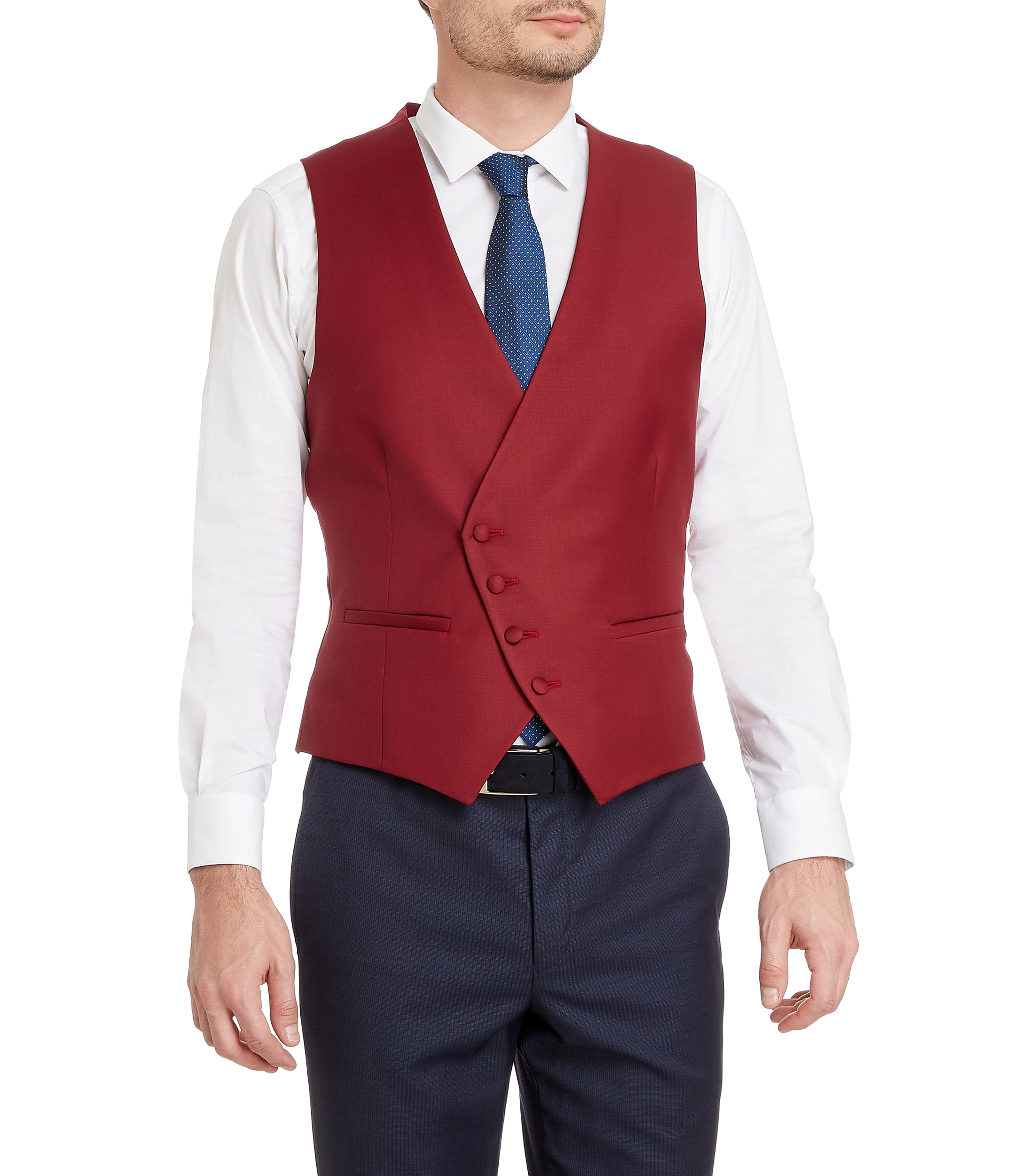 Chaleco de on sale vestir rojo