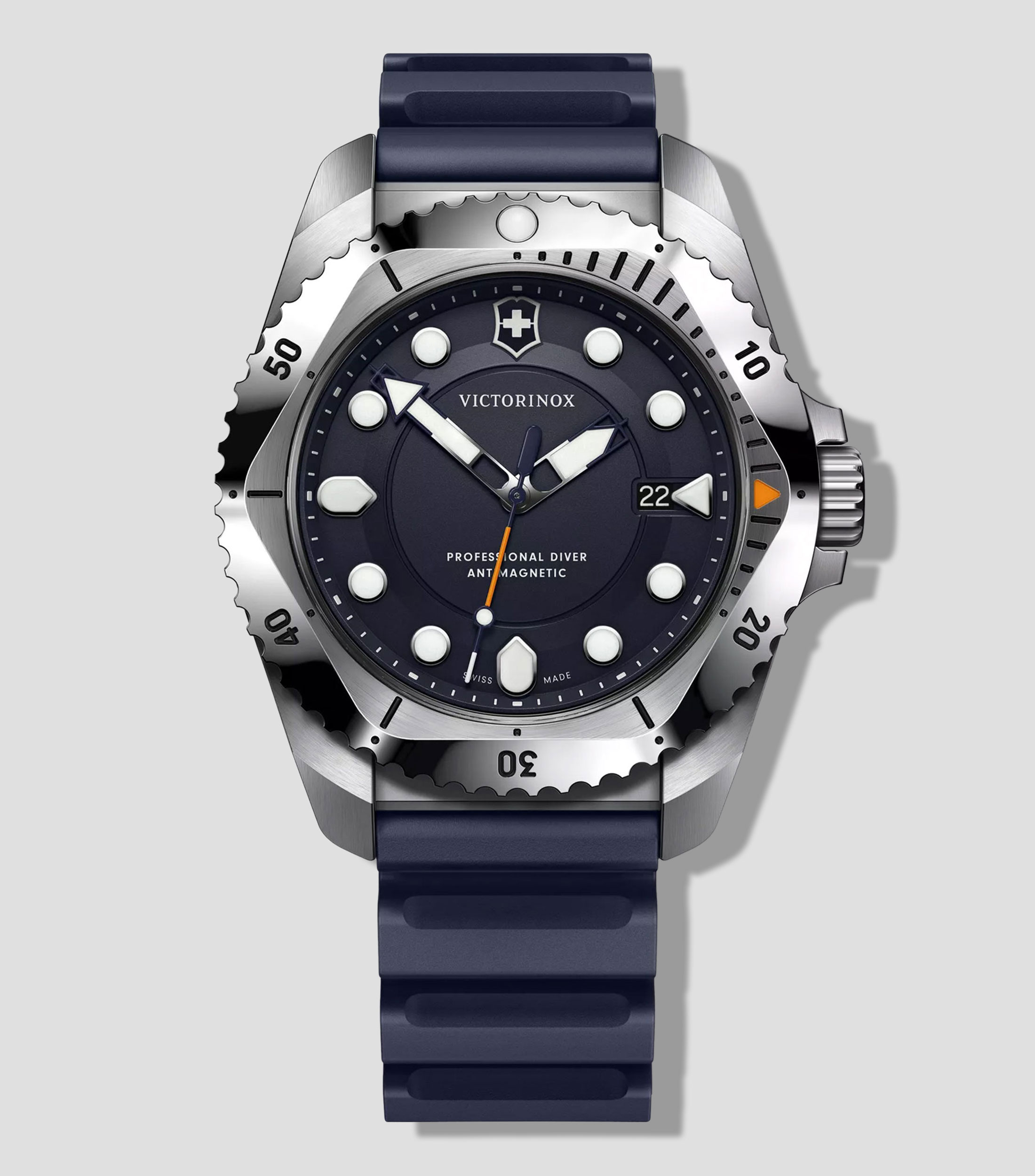 Reloj para Hombre Dive Pro Casual, Plateado, Azul