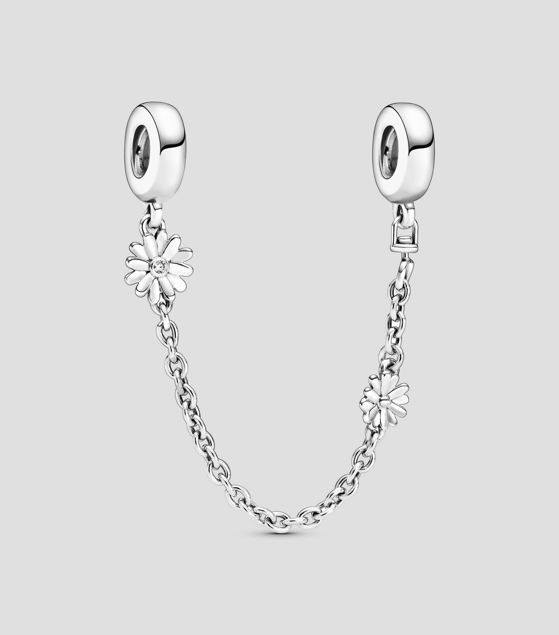Charm cadena de seguridad en plata .925 Margarita Mujer