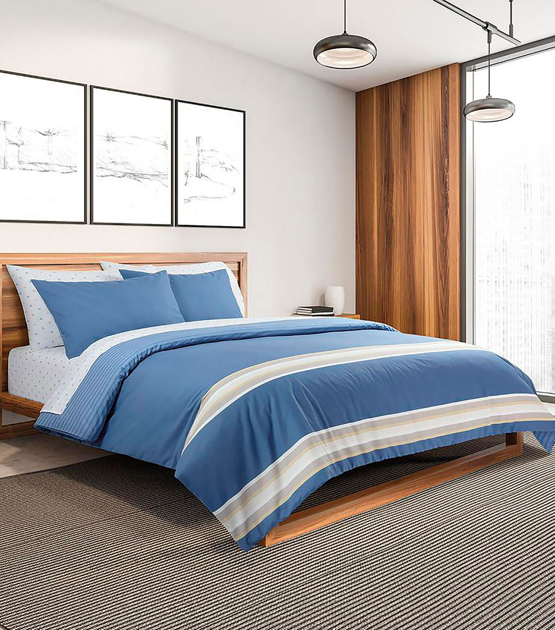 Juego de Edredón King Size de Algodón Lincoln