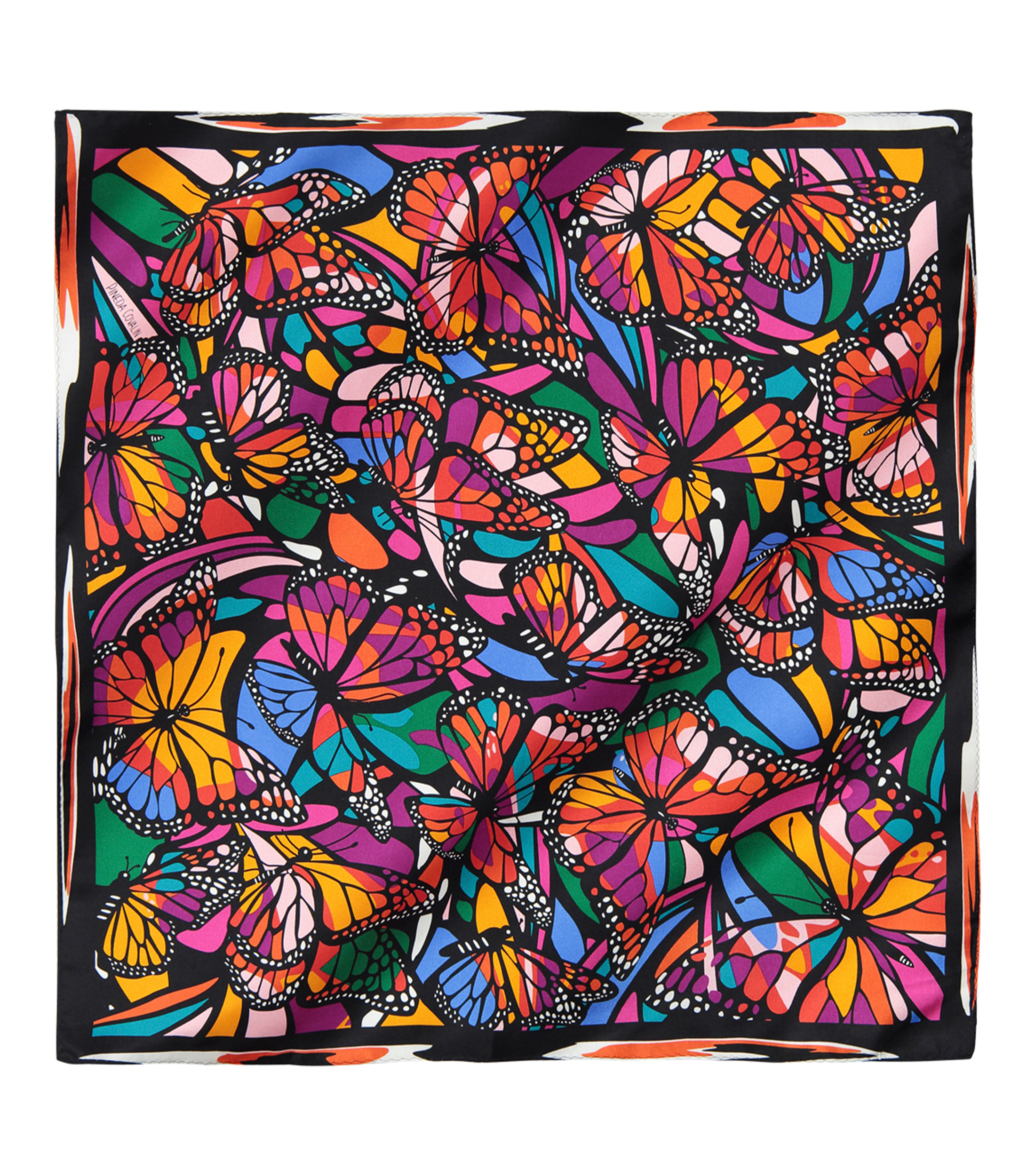 Mascada multicolor con mariposas Mujer