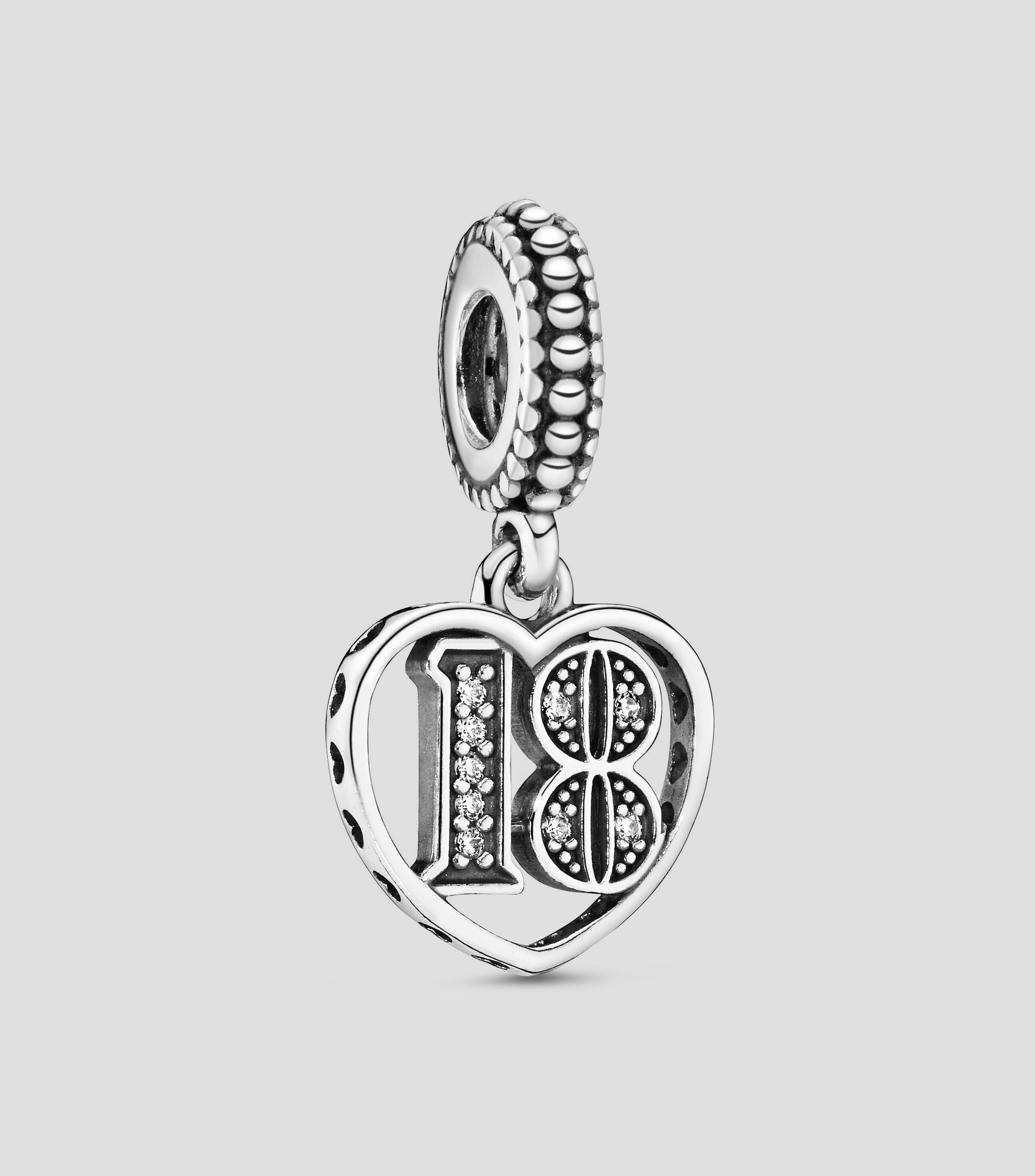 Charm en plata .925 Celebración de 18 años Mujer