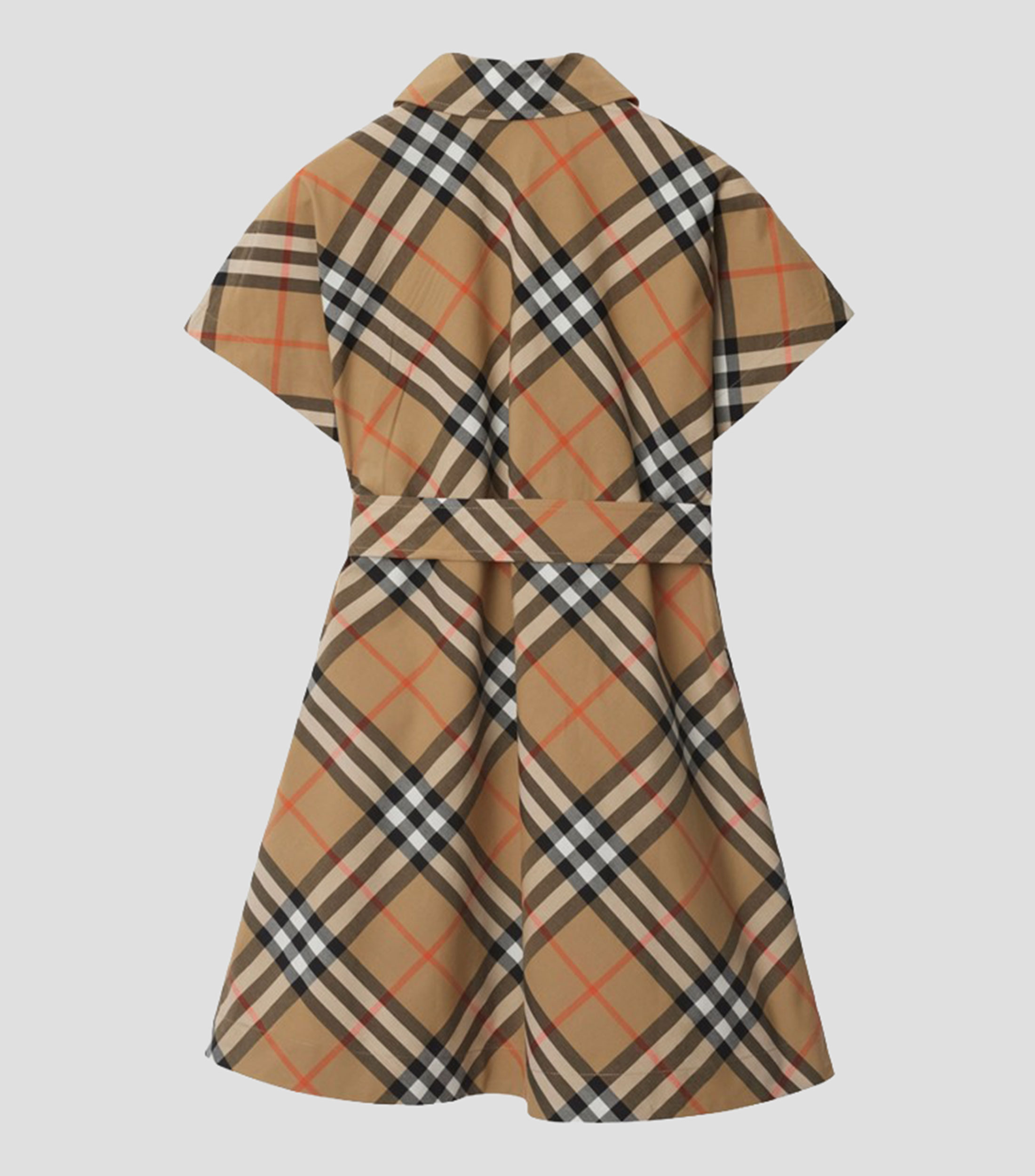 Vestido Casual Largo manga larga Cuadros Niña