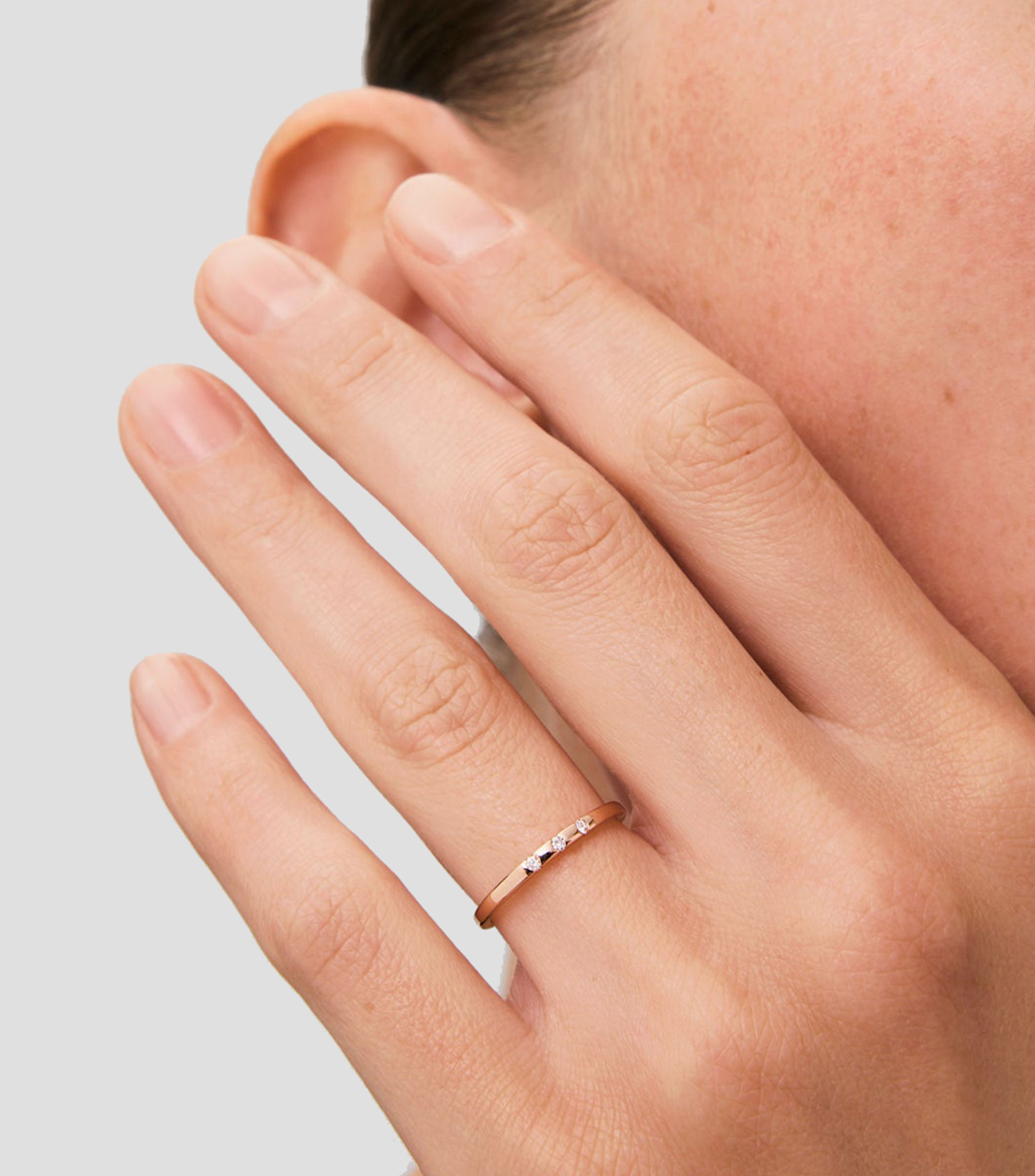 Anillo en Oro rosa 18 Kts Orión Mujer